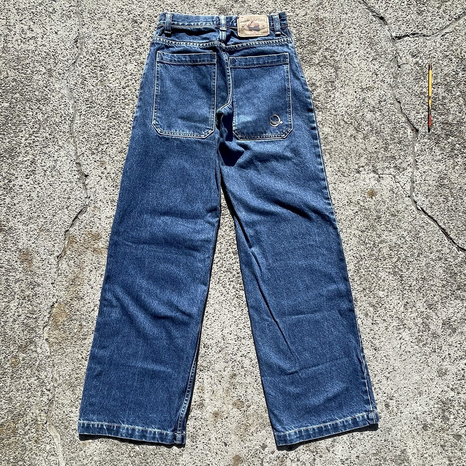 Vintage Y2K Blue Comet Baggy Wide Leg Skater Grunge Jeans 27 X 33 Women’s