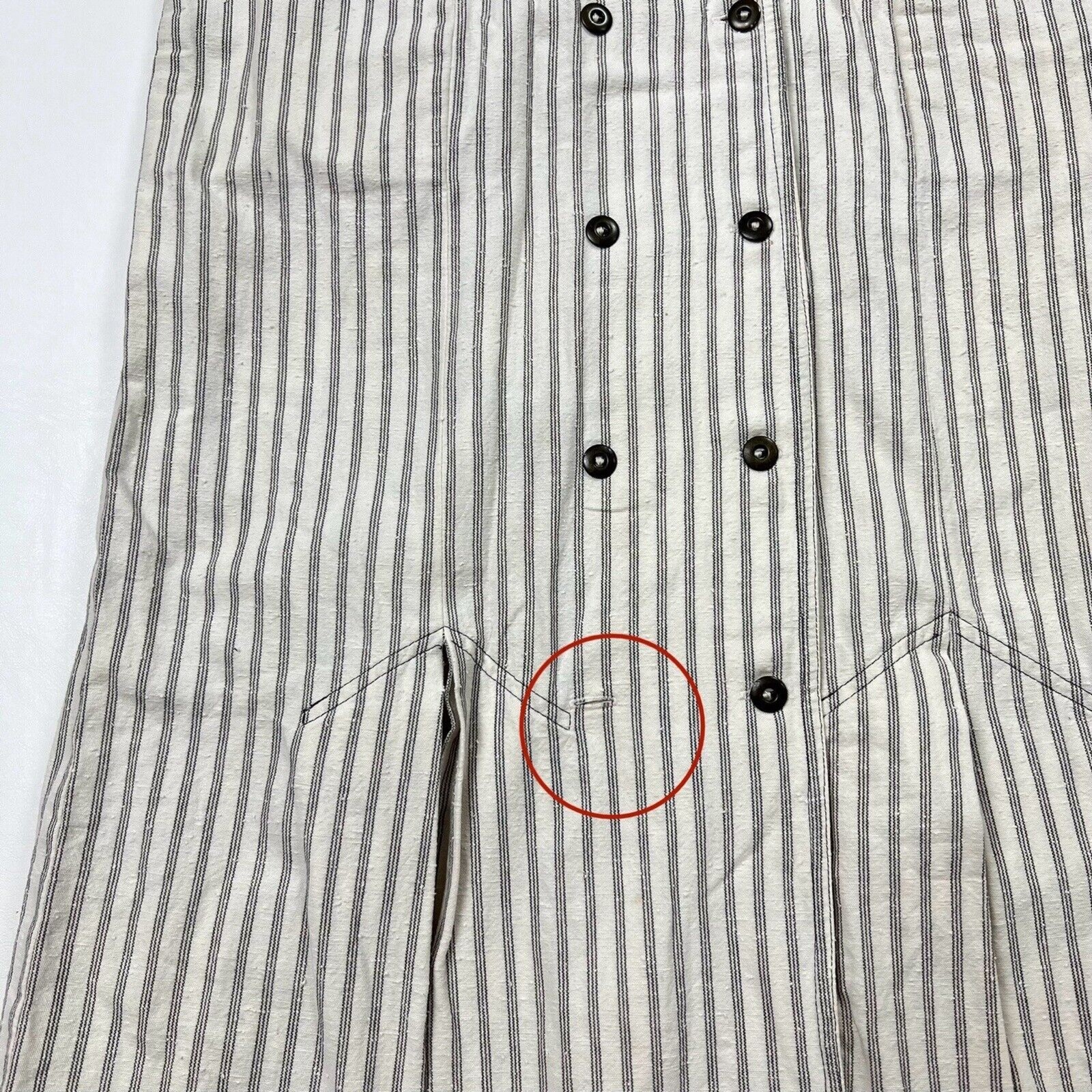 THORNTON HALL Dress VTG 70s New Zealand Button Down Sleeveless Stripe Rare Sz 10