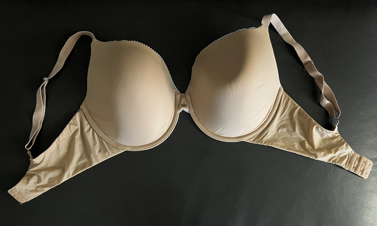 CALVIN KLEIN Beige Bra 36DD underwire light padding tan nude padded 36E used EUC
