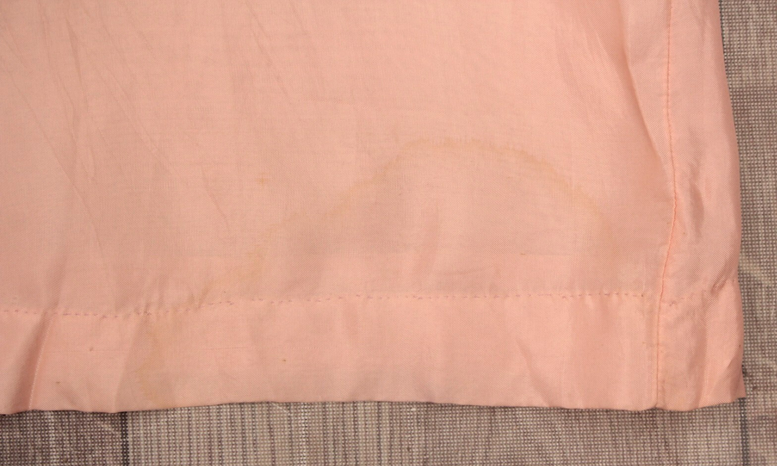 Vtg Women’s 30s Sheer Cream & Yellow Floral Pink Lining Chiffon Dress M/L 1930s