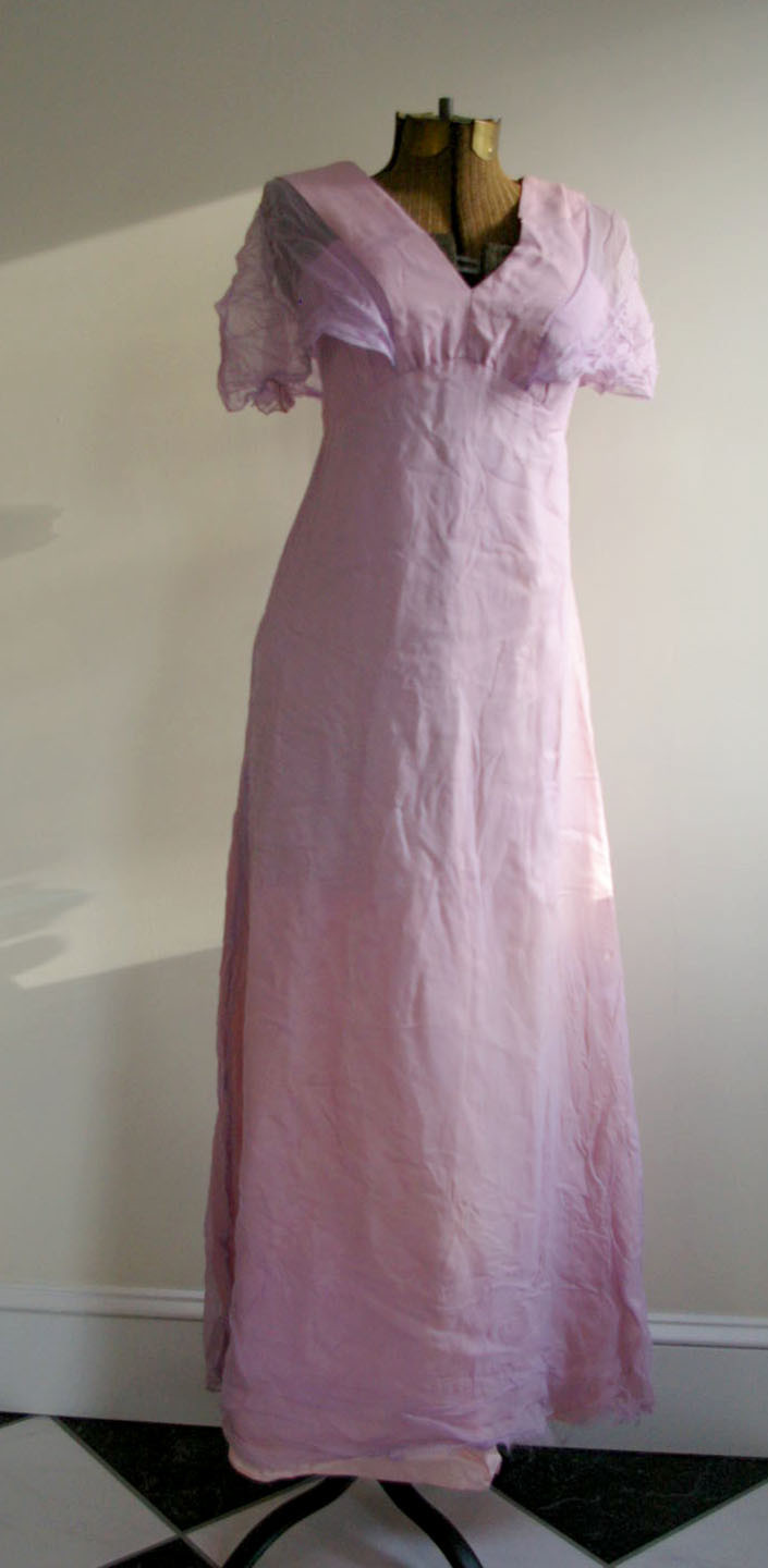 1970s vintage dress + HAT pale purple handmade magic SMALL maxi vtg summer fun