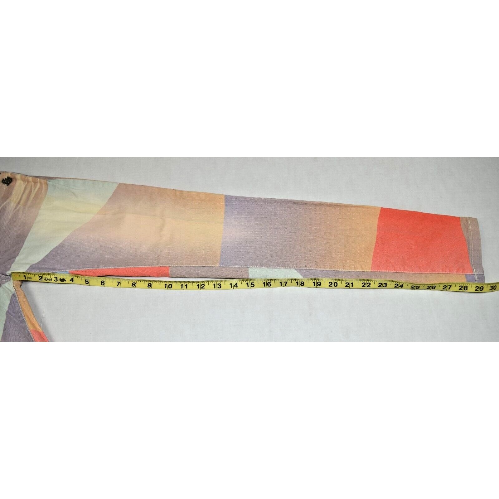 Vintage Maison Scotch Pants 28 x 29 S/M 90s Purple Orange Geo Shapes CottonBlend