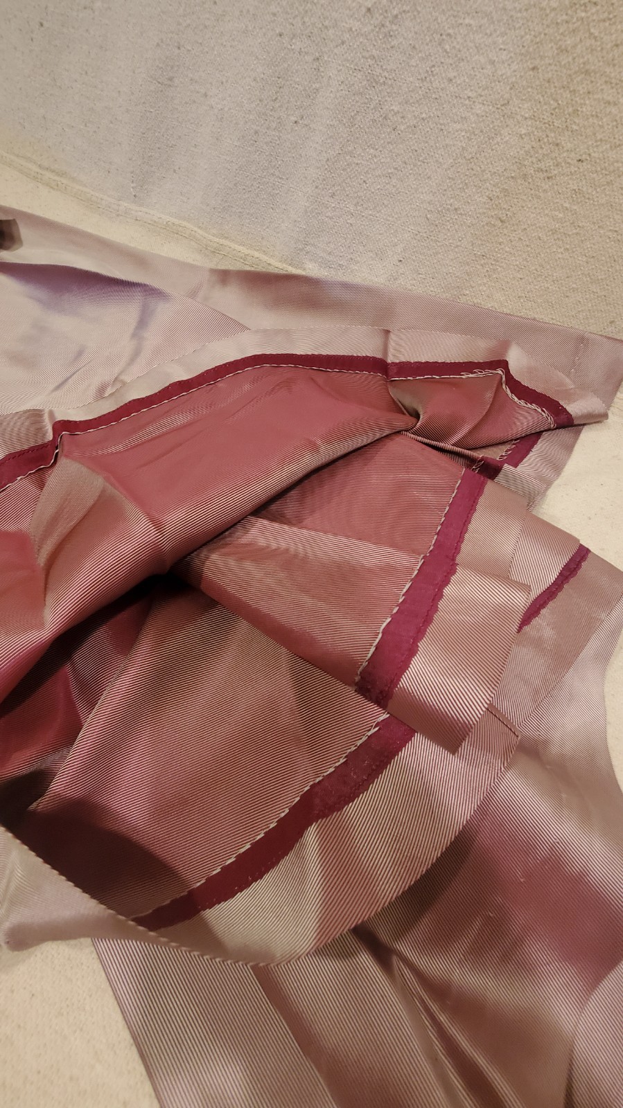 1950 Dress/Bolero Jacket Set Lavender Iridescent Taffeta with Rhinestone Buttons