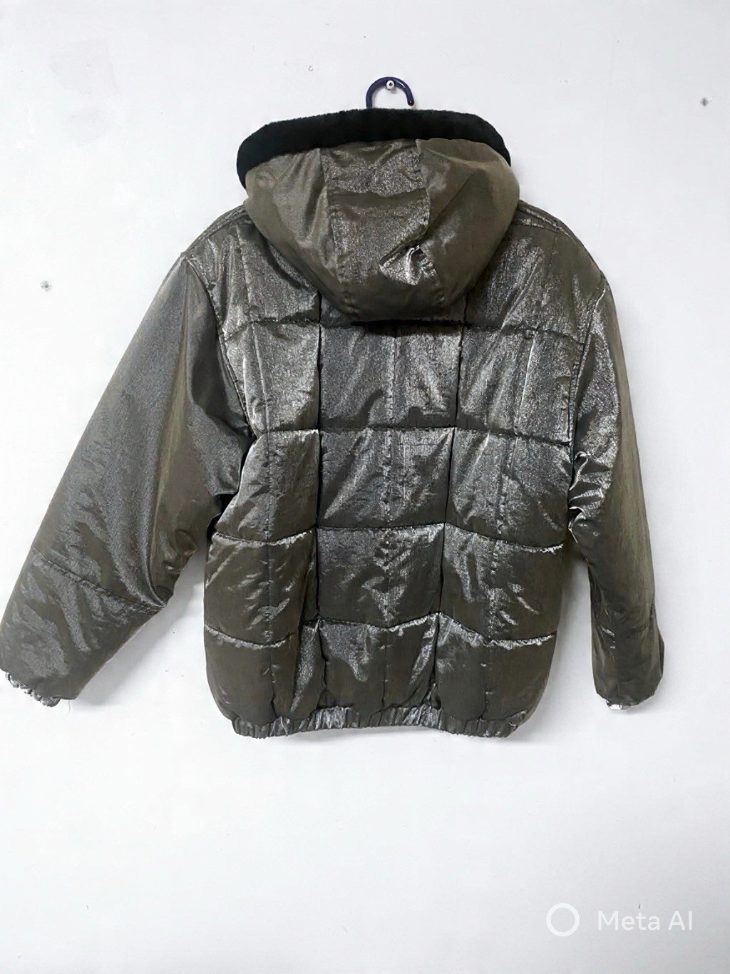 Vintage Expressions Metallic Silver/Puffer Jacket xl tall (16)