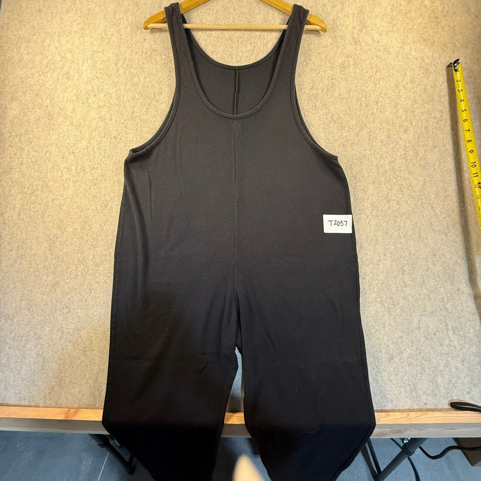 Vintage Flexatard Body Design by Gilda Black Unitard Jumpsuit Size M 6166