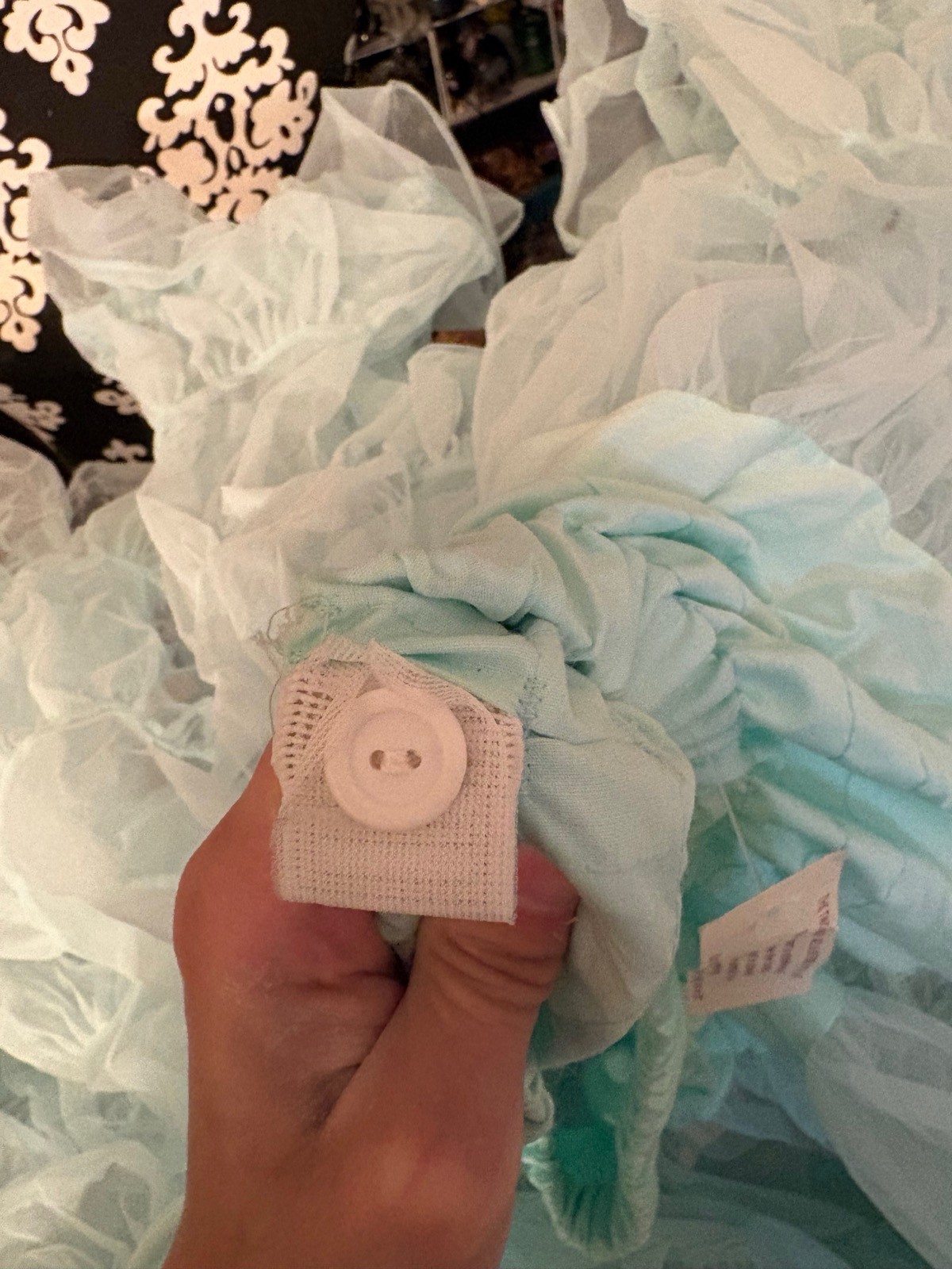 Vtg Malco Modes San Francisco Lt Blue Square Dancing Petticoat M Rockabilly NWT
