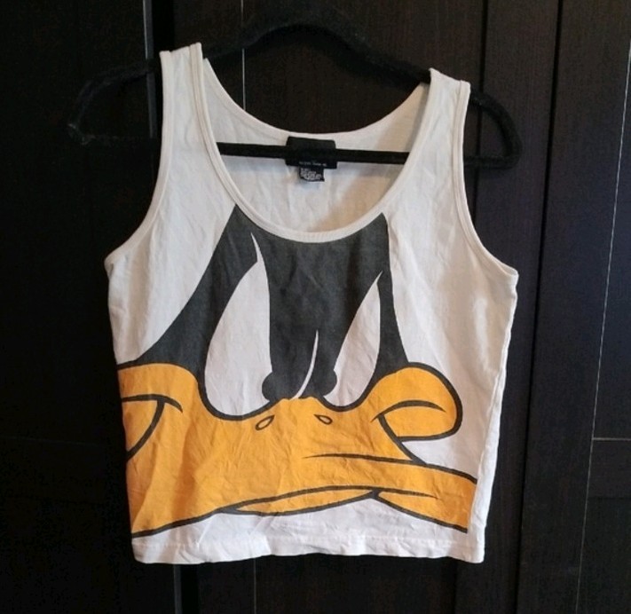 EUC Vintage Rare Warner Bros. Daffy/ Donald Duck Tank Top 100% cotton Medium