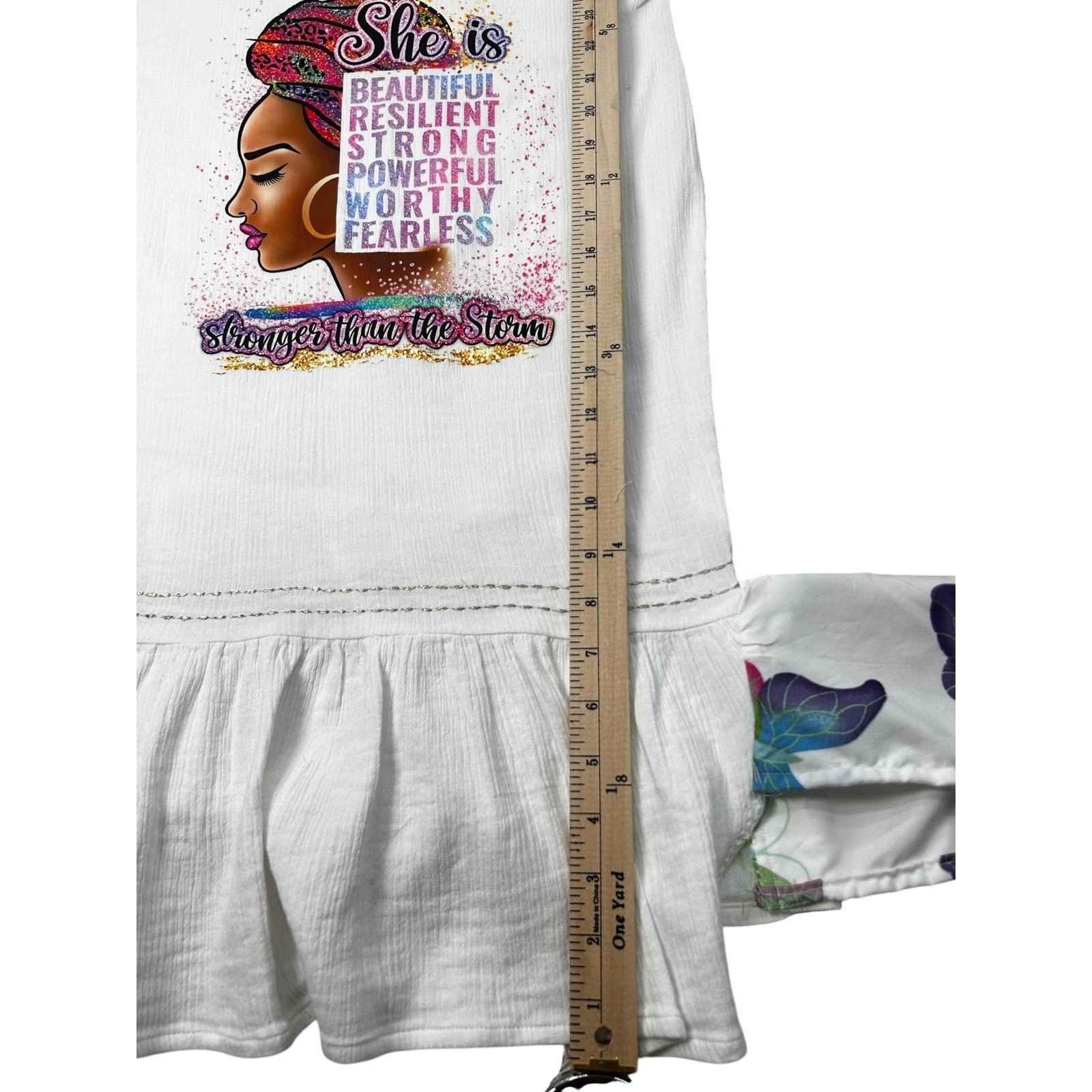 OOAK Upcycled Boho Butterfly Tunic – Women’s