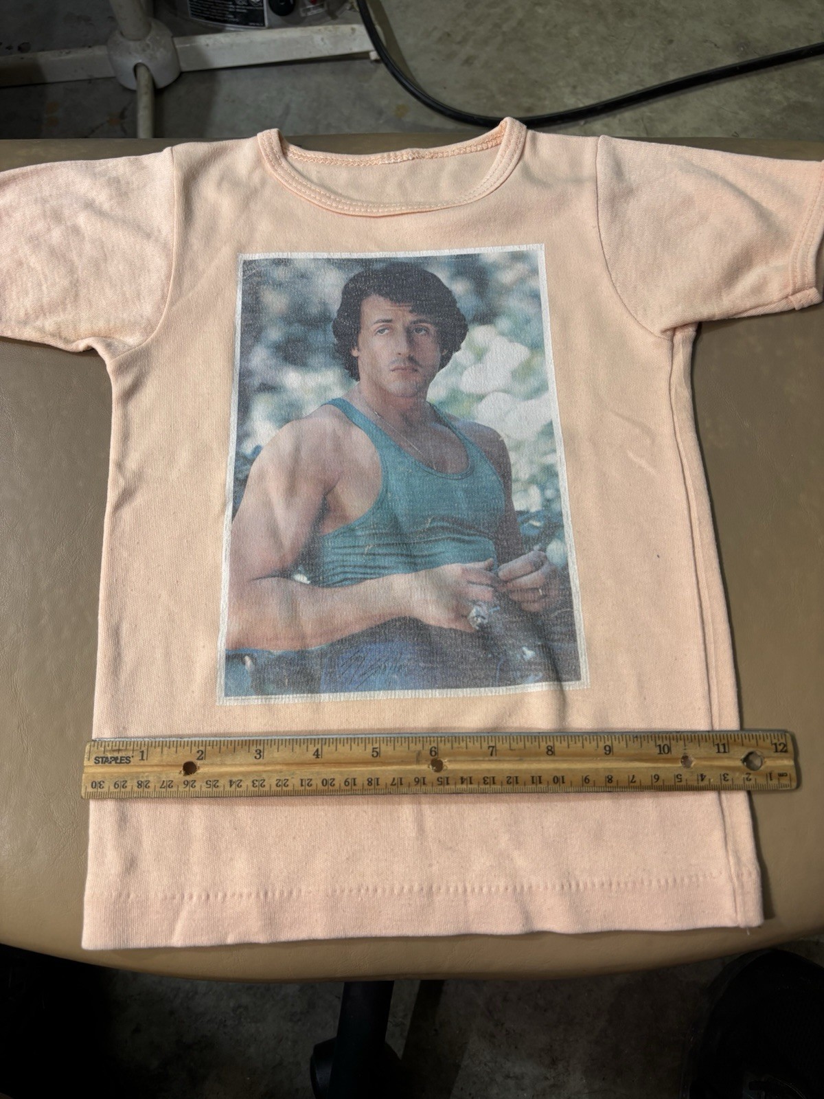 VTG 70s 80s Rocky Movie Promo T Shirt Iron Graphic Women’s M Boxing Stallone