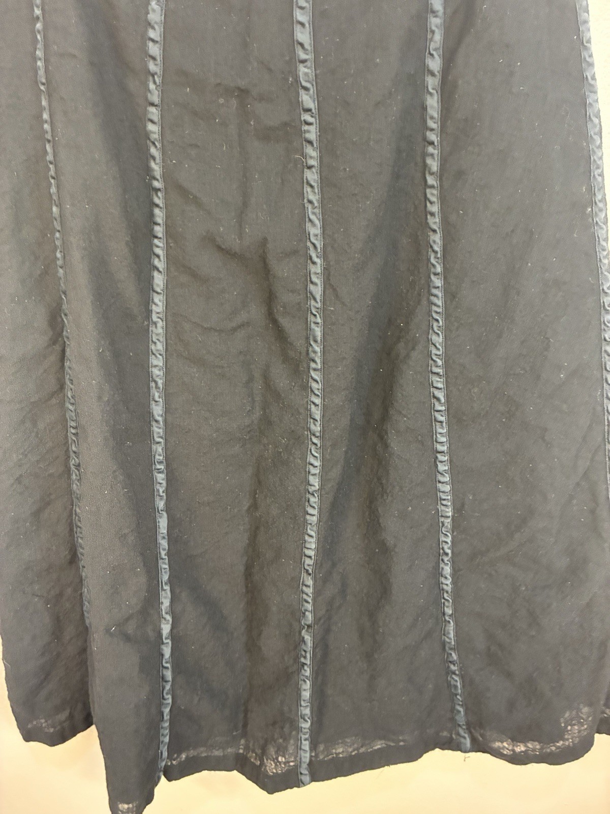 VTG Ralph Ralph Lauren Bergdorf Goodman Lightweight Wool Panel Midi Skirt 12