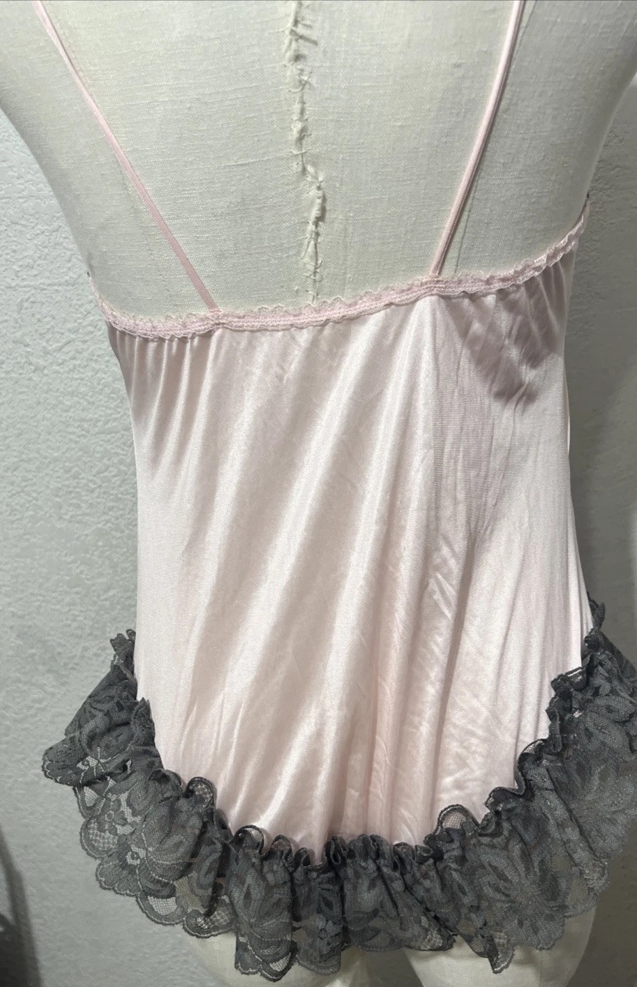 Vintage Julianes Babydoll RUFFLE LACE LINGERIE Sexy Sheer