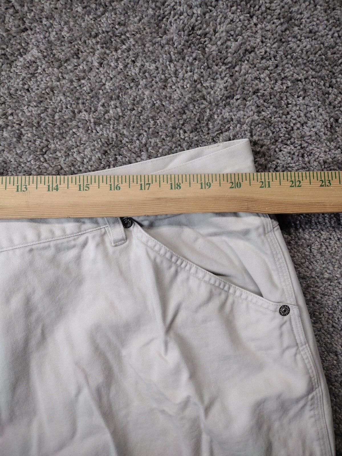 VTG Cj Banks Women’s Carpenter Denim Capri Size 24W 100% Cotton Christopher Bank