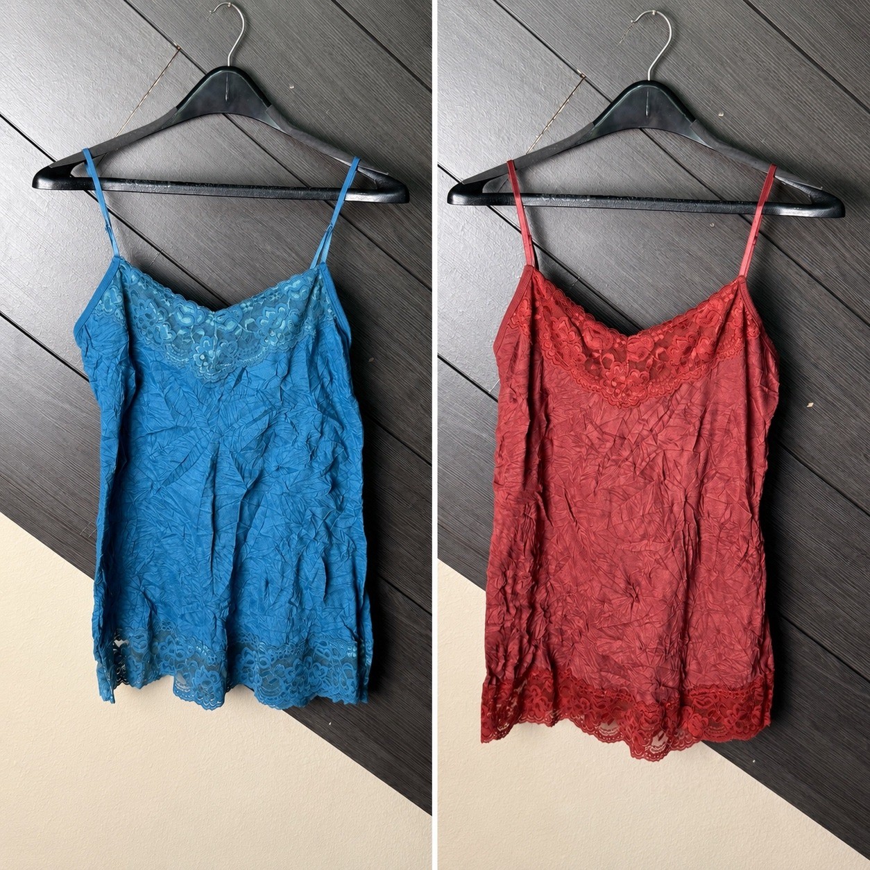 Maurices Women’s Lace Trim Cami Tank Top Bundle Large Y2K