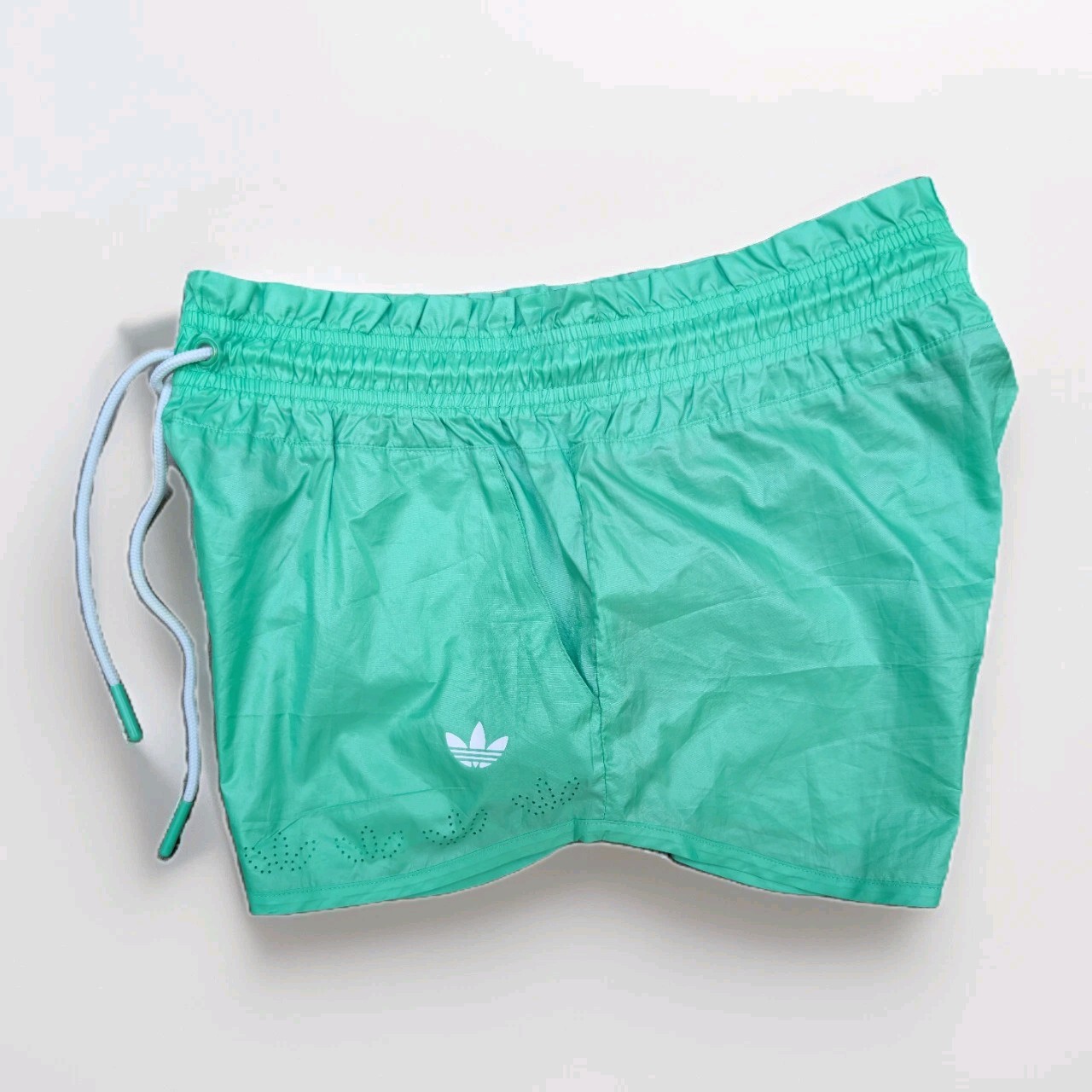 Adidas Glanz Shorts Running Womens Gym Running Sprinter 34 Retro Green Casual
