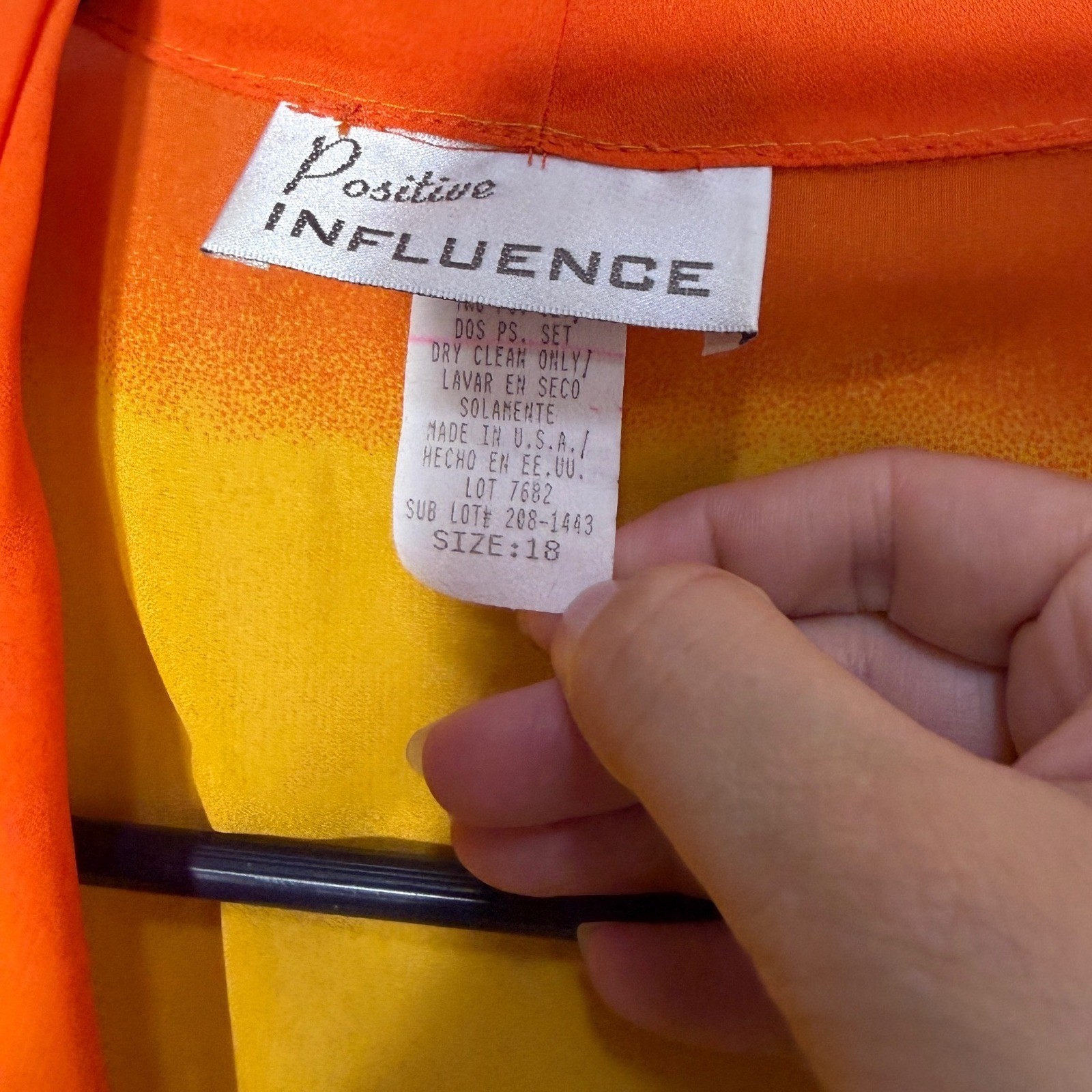 Positive Influence Vintage Ombre Stripe Dress and Cardigan Set Orange Yellow 18