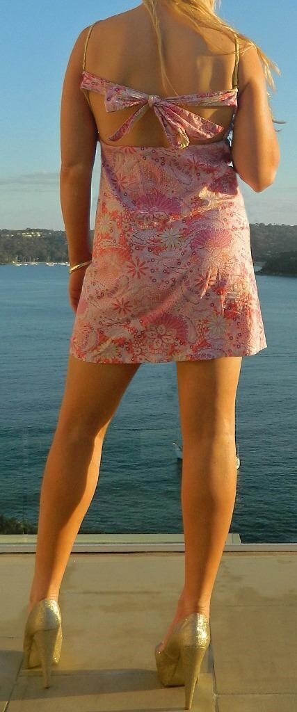 VINTAGE Refuge Resort Flirty Trapeze Beach Babe Summer Fun Retro Dress
