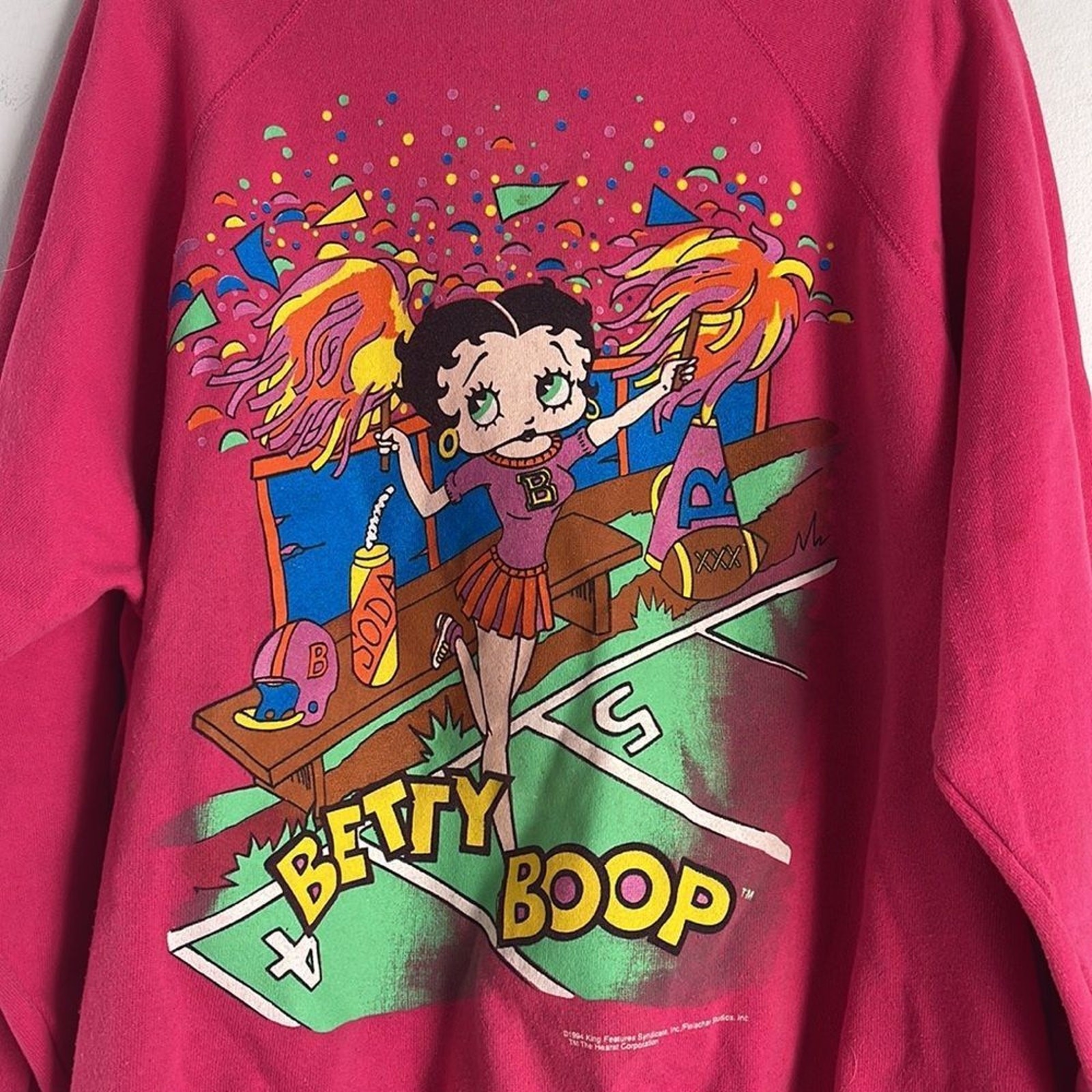 Vintage 1994 Tultex Betty Boop graphic crewneck pullover sweatshirt sz XL