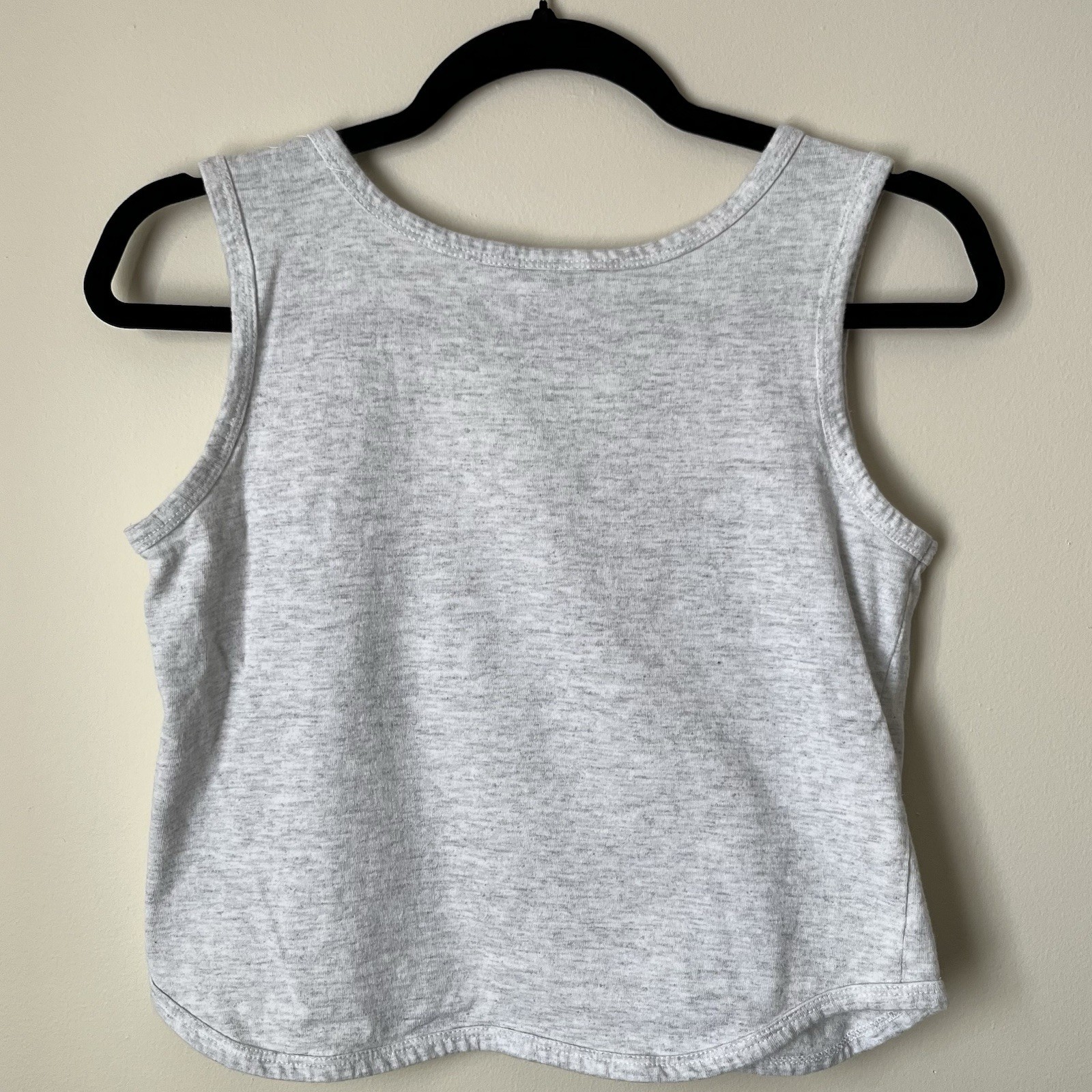 Vintage 1996 Women’s Hawaii Grey Flower Graphic Tank Top Size Small Made USA