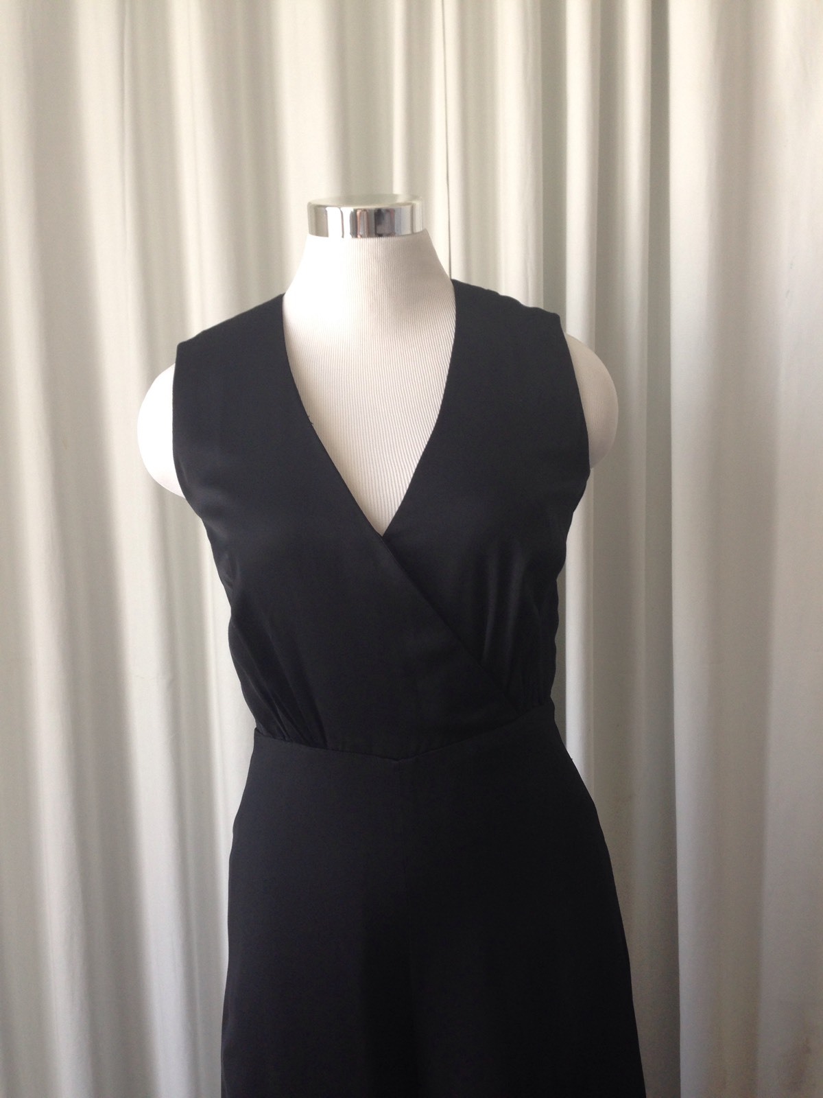 Vintage 70’s Vera Mont Paris Couture Black Jumpsuit Size 38 French