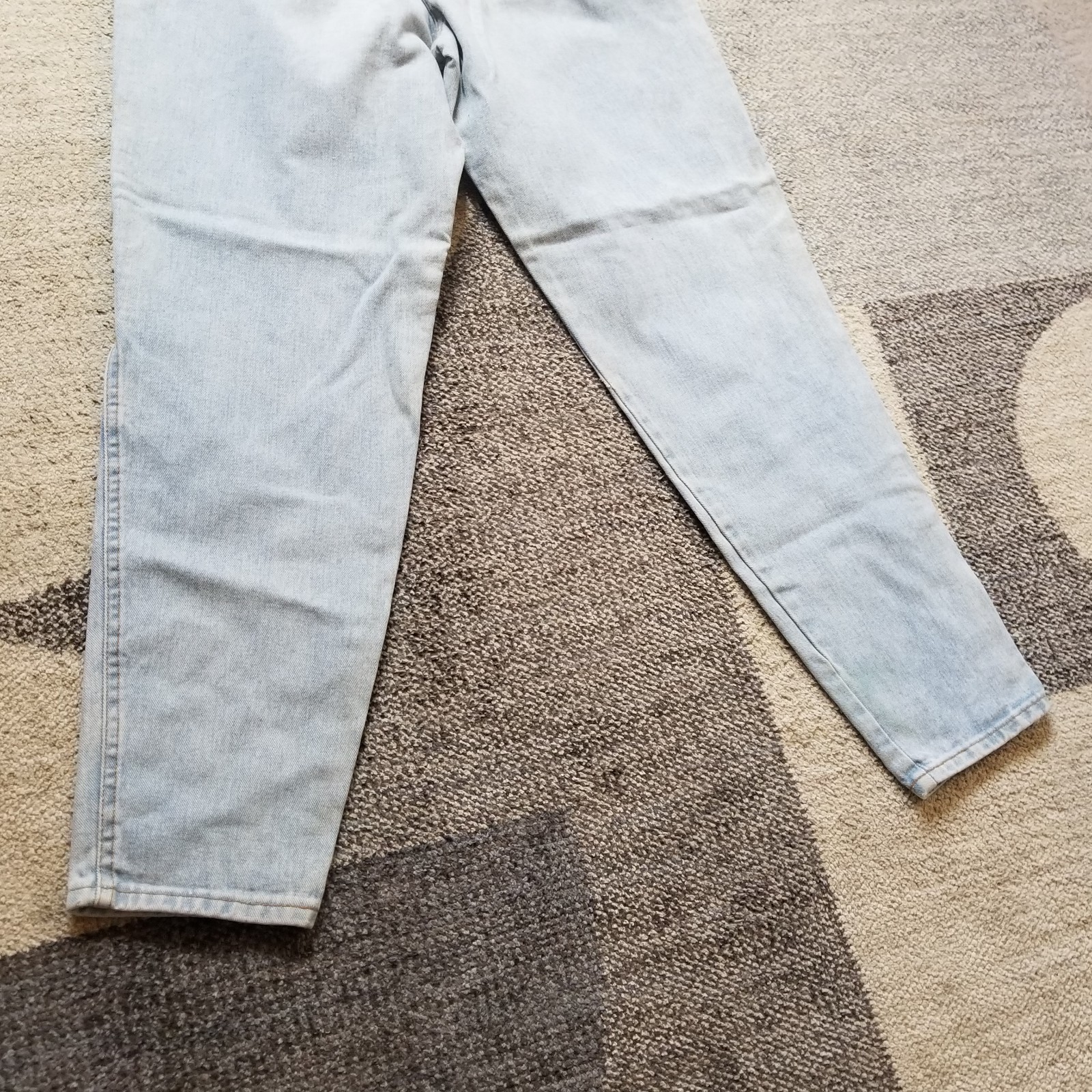 VTG Chic Jeans Womens 25×28 Pleated High Waist Tapered Mom Light Wash USA 80s
