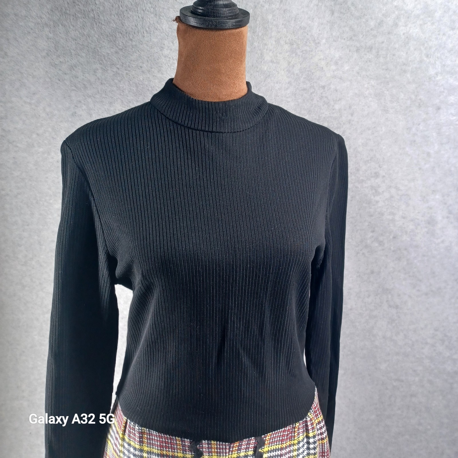 Vintage Mod Plaid Midi Dress Womens Size 14 See Measurements Fashion Rare 1970s
