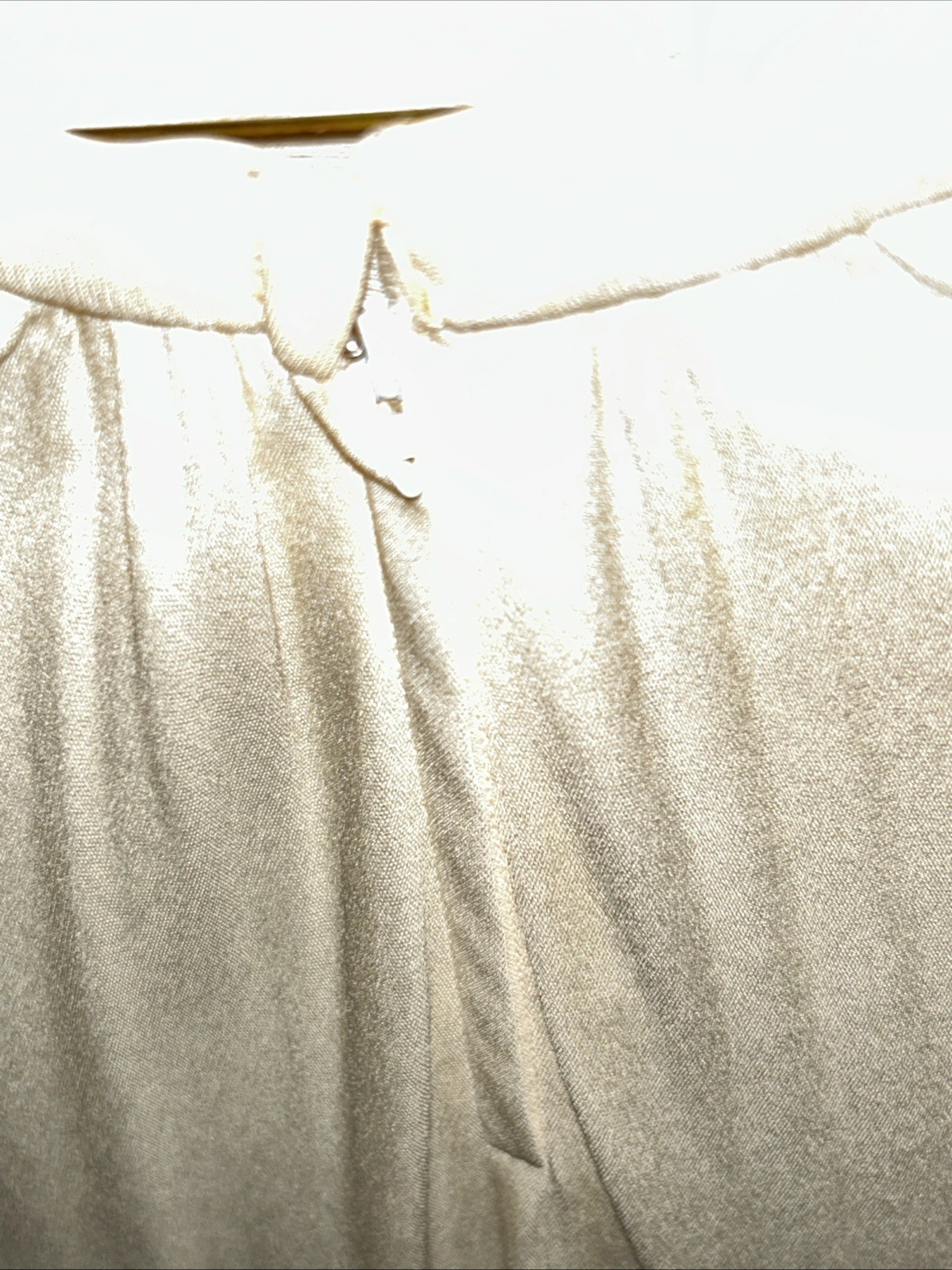 Holly’s Harp Vintage 1960’s Off White / Ivory Skirt – Pleated Full Length -Small