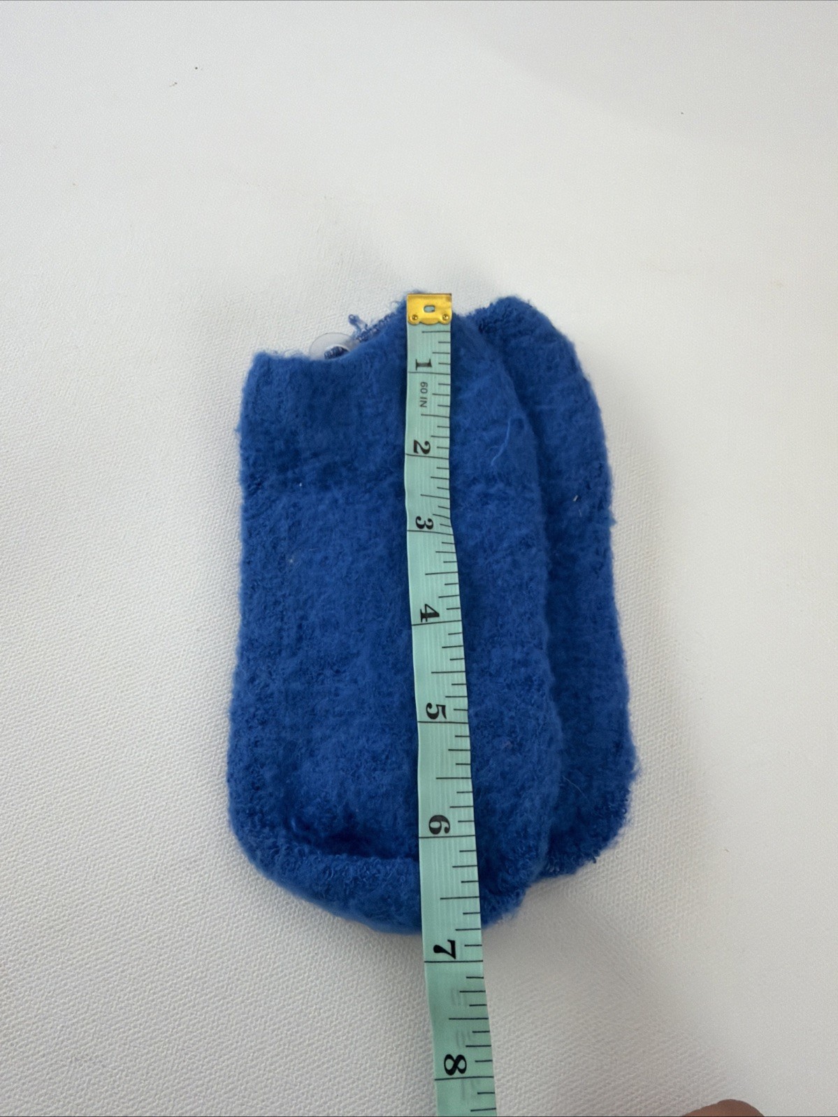 VTG Socks 80’s Fuzzy Feet 70s Navy Blue Low Cut Acrylic Blend Size 7-9 USA