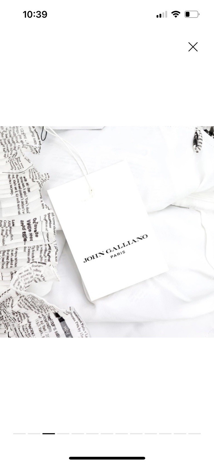 John Galliano Newspaper Dress
