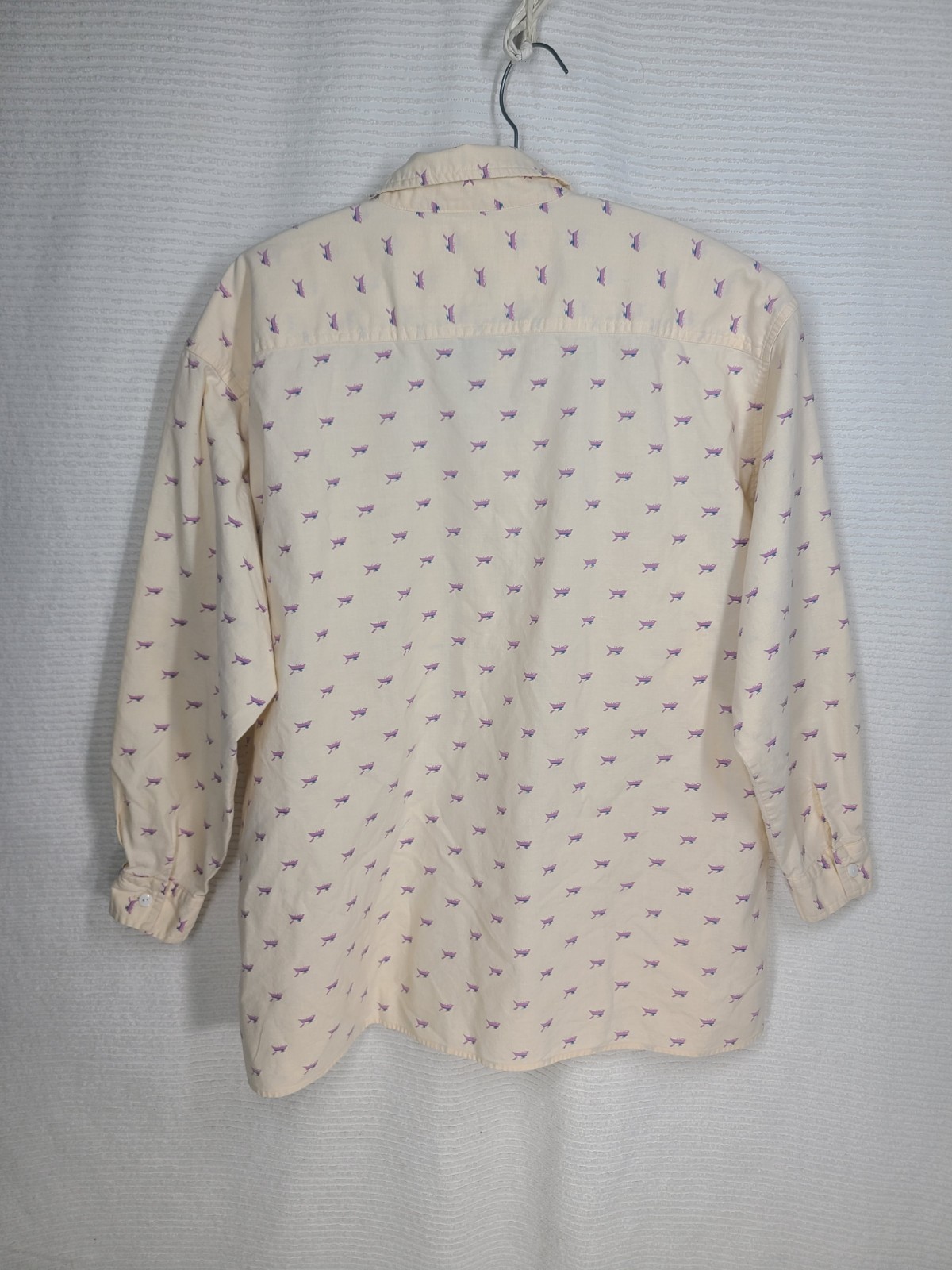 Vintage 90s Rowboat Oxford Shirt 100% Cotton Mixed Blues Outdoors Camping Unisex