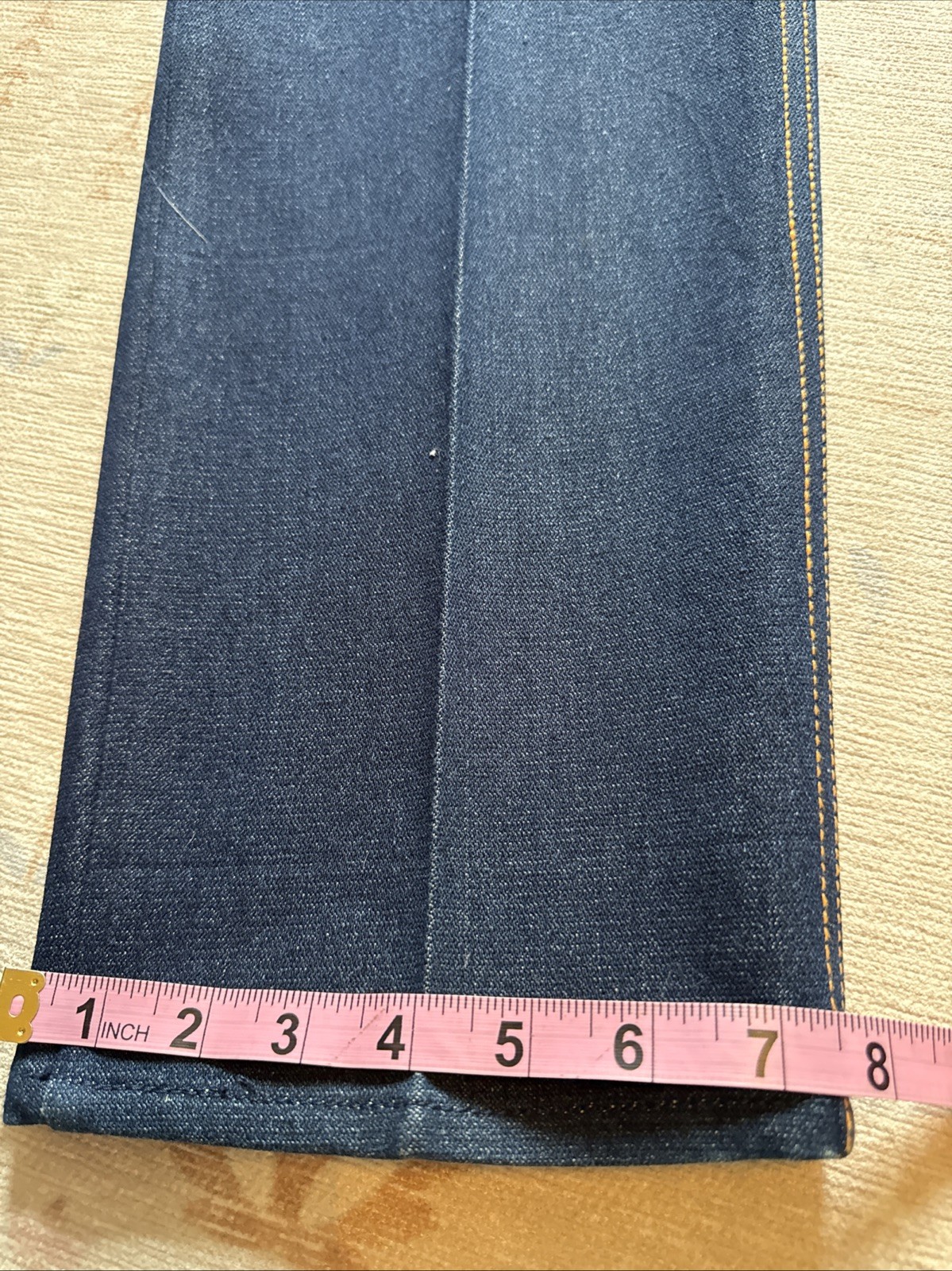 Vintage 1970’s PS Gitano High Waisted Disco Jeans Straight Leg Dark Wash 27×32