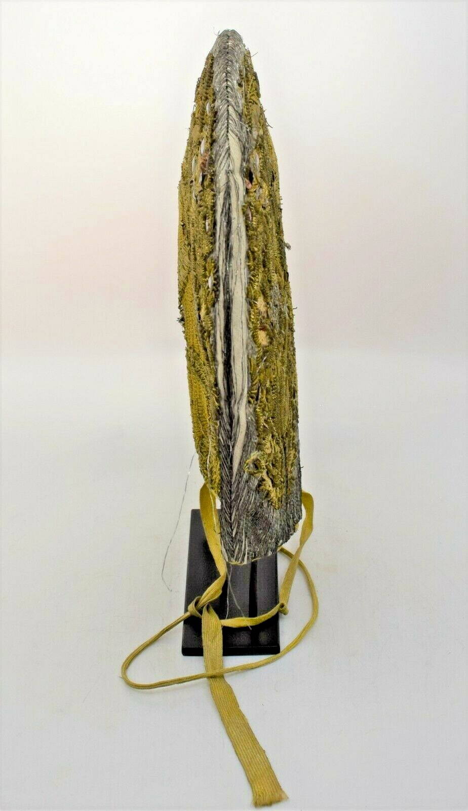 Antique 18th Century Woman’s Hat Coif Floral Design European Beaded, Embroidery