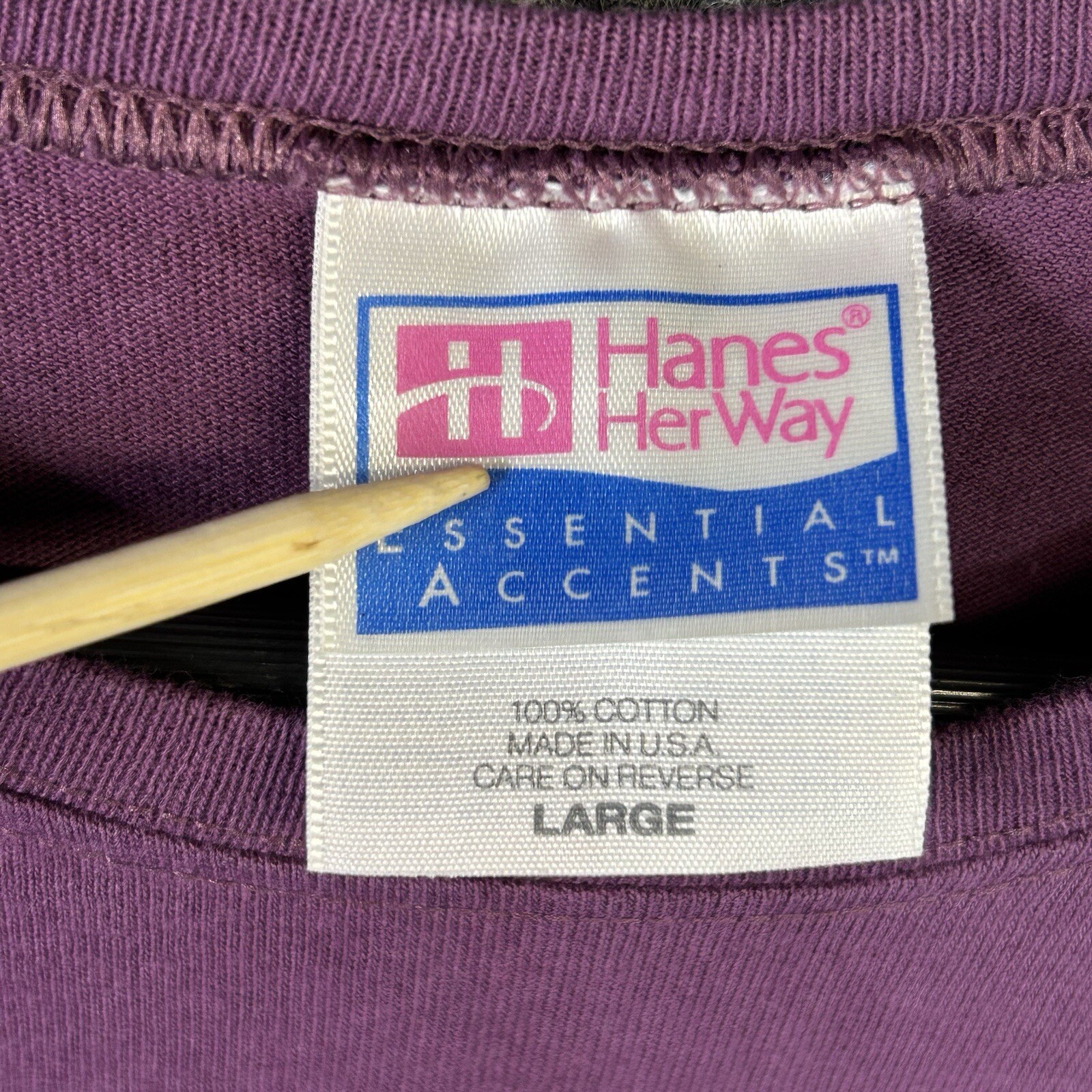 Vintage Las Vegas T Shirt Women’s Large Single Stitch Purple Made In USA