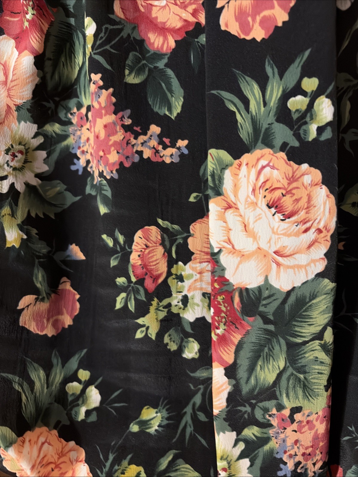 Vintage Pellini Petites By Bramlett Floral Dress With Belt, Size 10