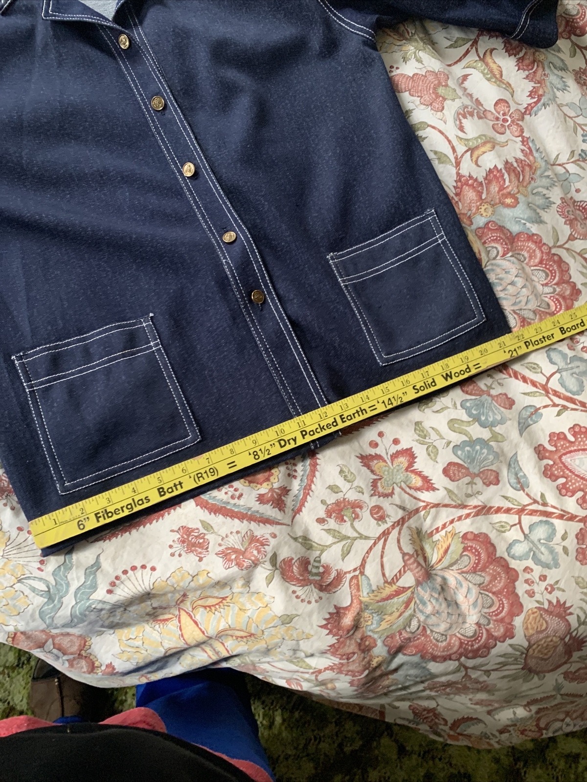 Vintage 1960’s Dee Of California denim polyester shirt jacket iconic look