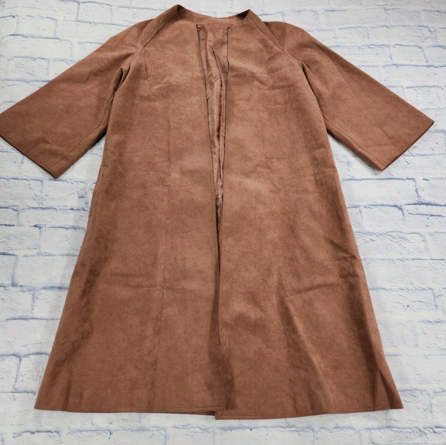 Shannon Rodgers For Jerry Silverman WOMENS L Suede Kimono Cardigan VINTAGE USA