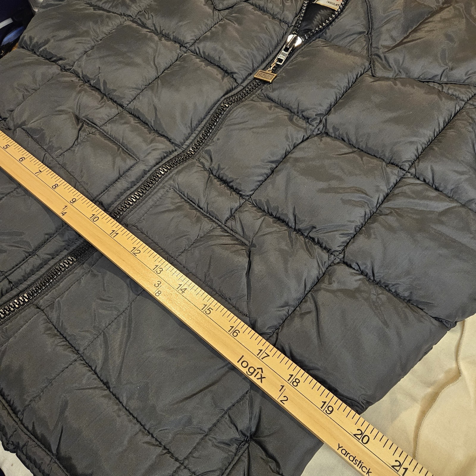 Wall’s Blizzard Pruf Ski Jacket Womens L Black Heavyweight Puffer Vintage 80s