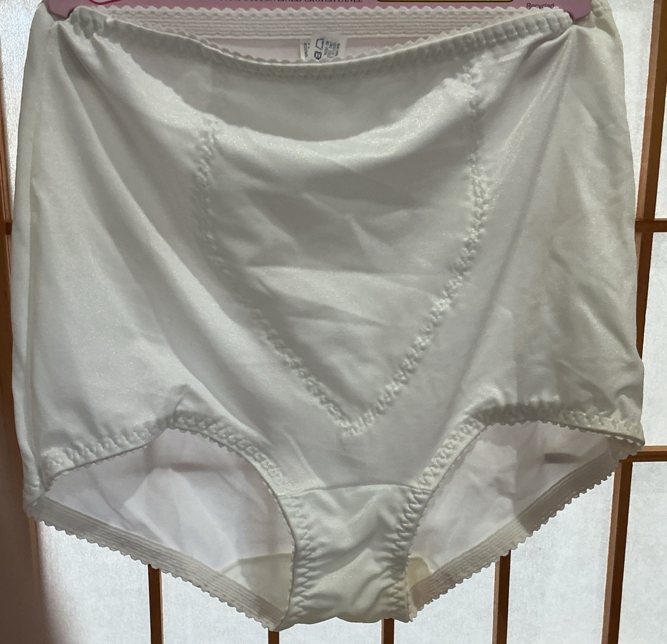 Vtg Hanes Her Way Light Tummy Shaper Panties White 0700 Sz L Granny Panty