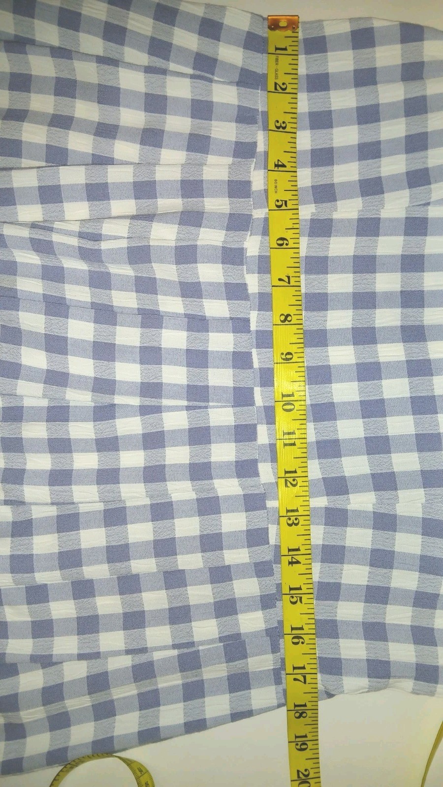 Vintage J.B.S. Ltd. Gingham Maxi Dress Floral Tie-Back Vest Blue Light Size 12.