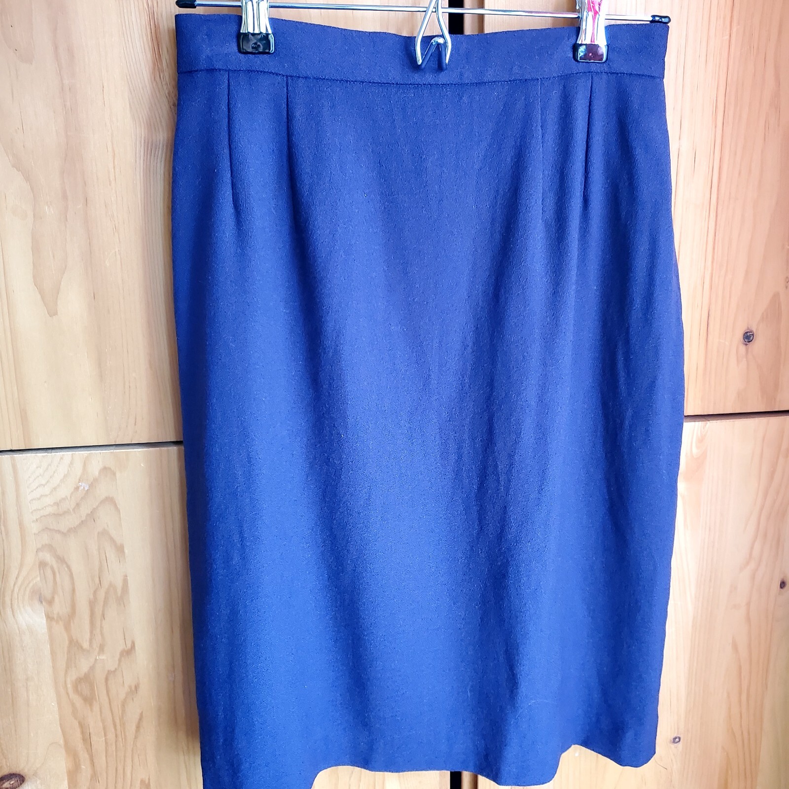 Vintage Mr Jax Purple Wool Pencil Skirt Size Small