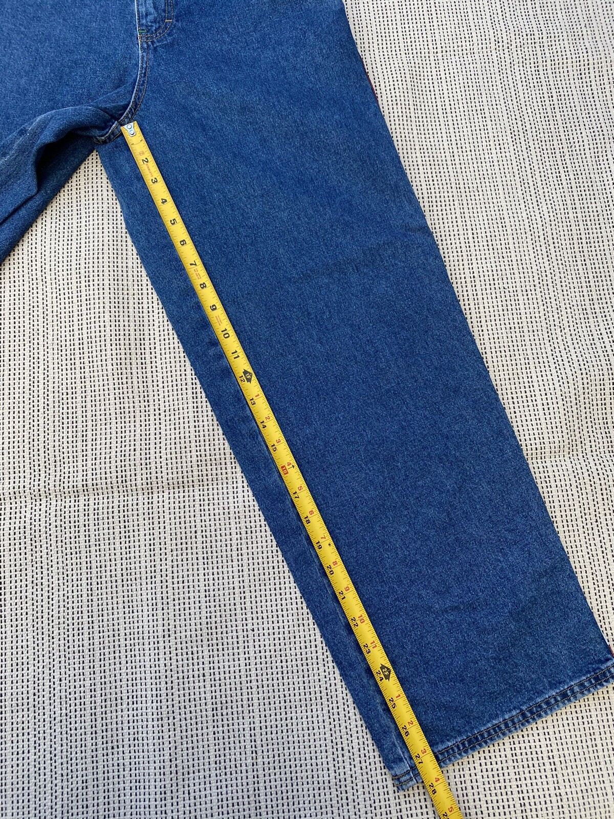 vintage TOMMY HILFIGER DENIM JEANS logo script 2000s 00s Y2K JUNIOR 14 stripe