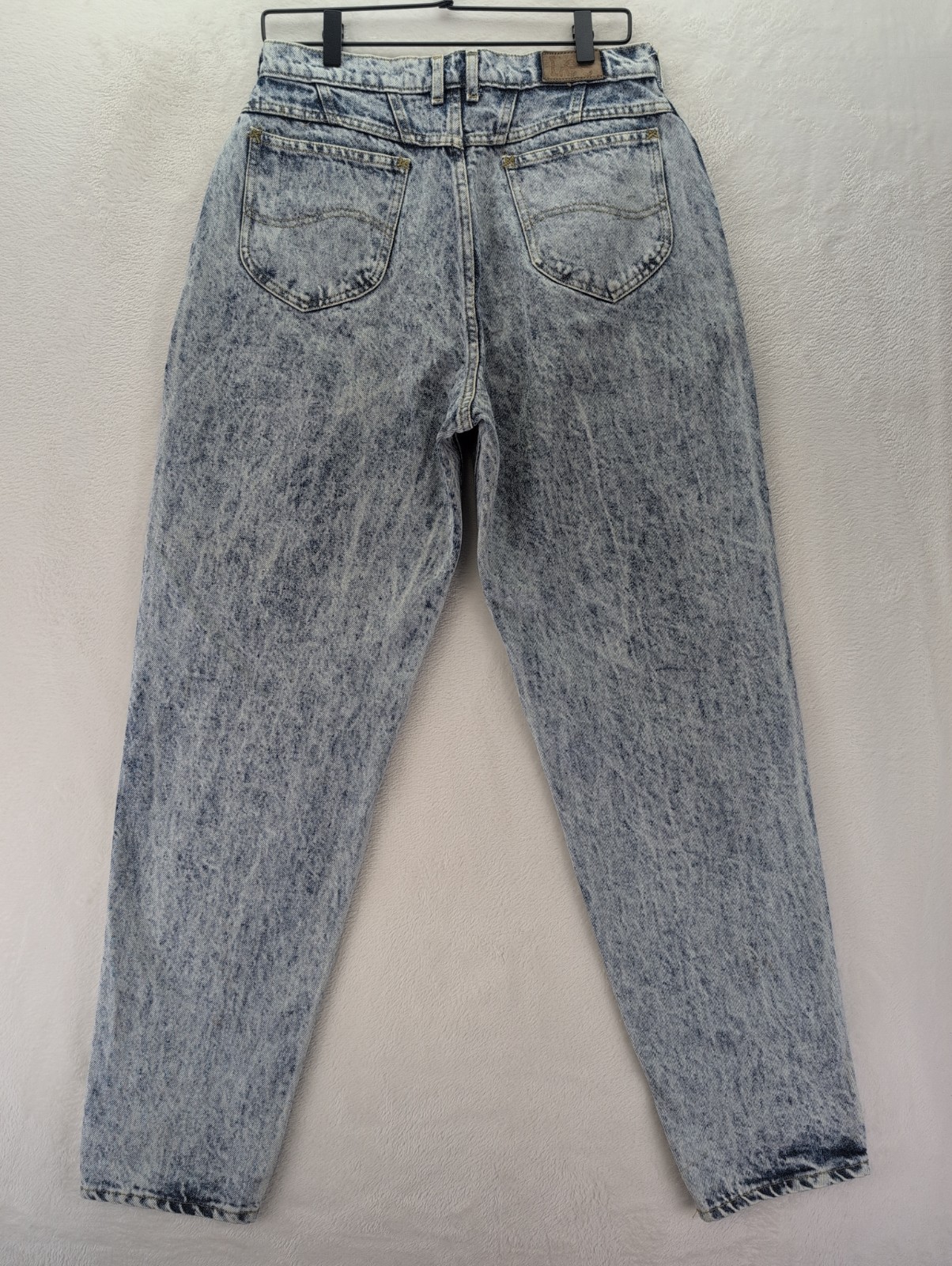 VTG Lee Riders Acid Wash High Waisted Relaxed Fit Tapered Mom Jeans Sz 14 M