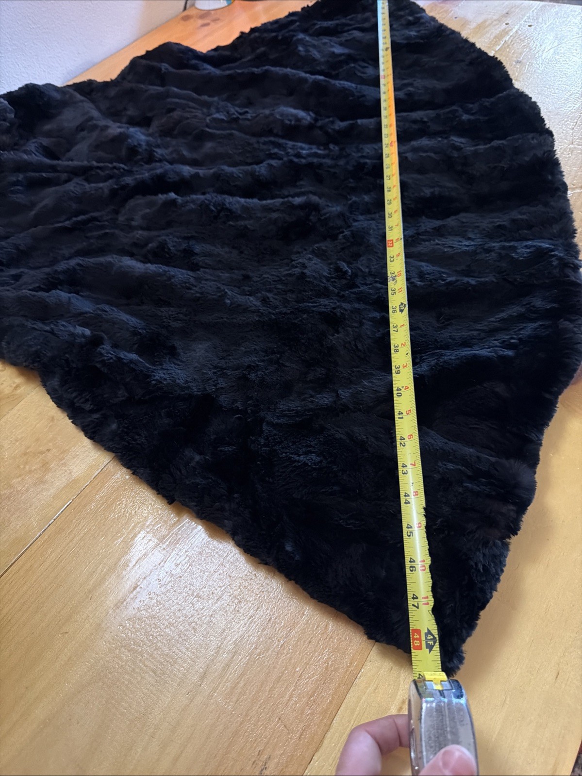 Vintage 1950s Genuine Black Mink Fur Opera Cape One Size
