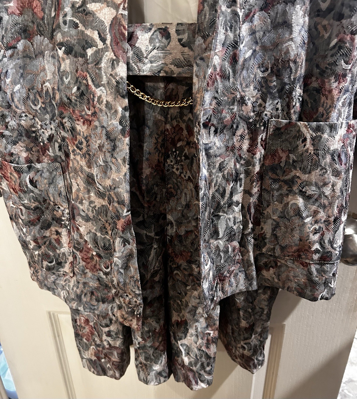 Vintage Rare S.L. Petites Secretary Romper & Jacket Set Floral Size 14