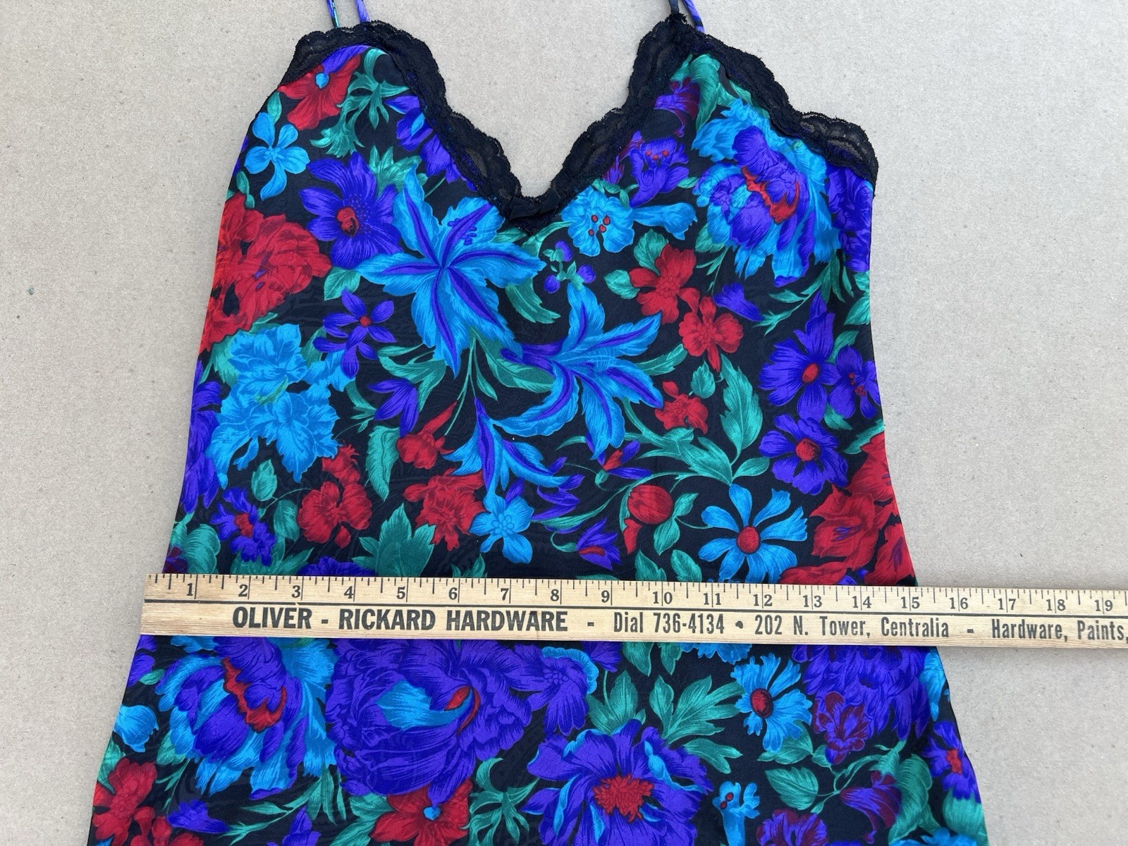 VTG Circa 2000 Womens Chemise Nightie Y2K Slip Dress Sz Small Floral Lace Whimsy