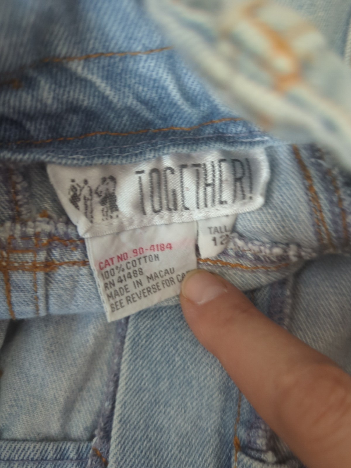 Vintage 1980’s 1990’s Mom Jeans Together Size 12 Tall Tapered High Waist Cut Out