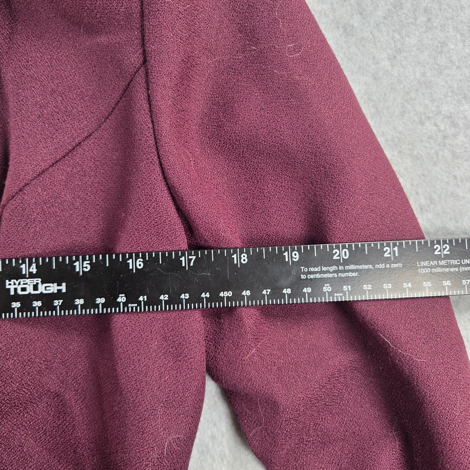 La Belle Fashions Mini Dress Womens 9 Burgundy Vintage 90s Button Front Pearl