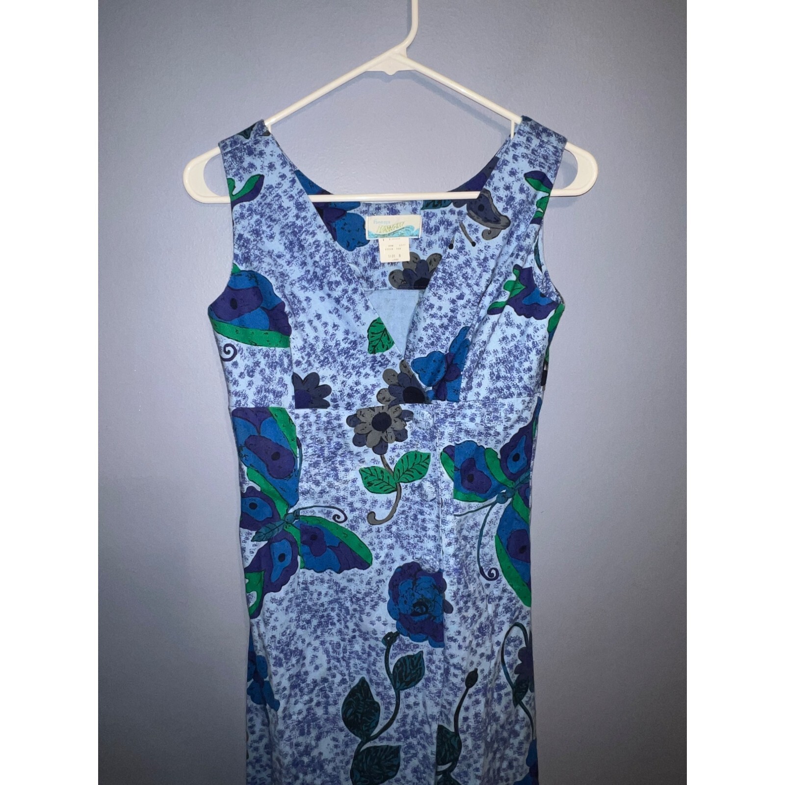 Vintage 70s Penneys Hawaii Women’s Floral Button Front Floral Maxi Dress Size 8