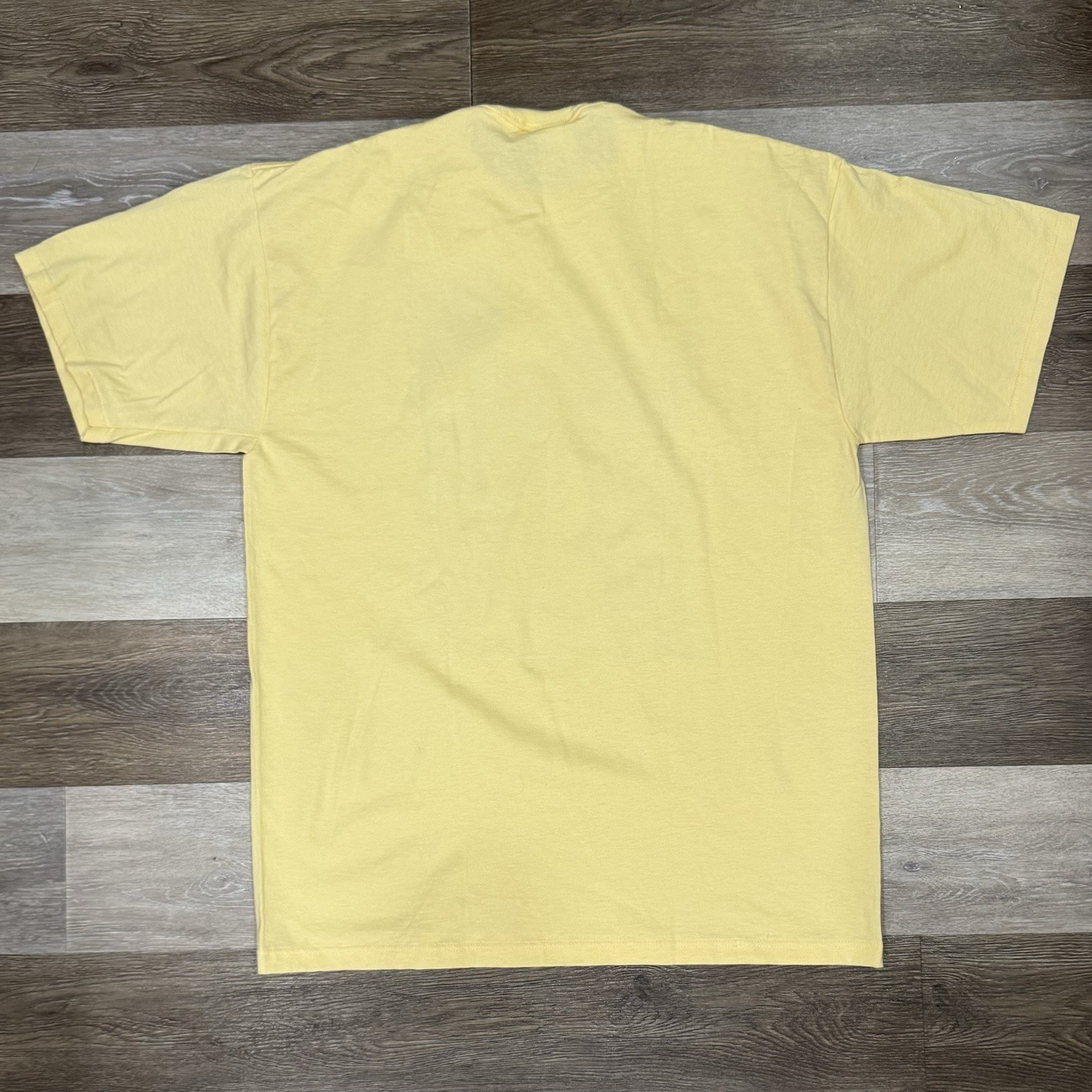 NWOT! Vtg Jerzees T Shirt Women’s Sz Large Yellow Birdhouses Flowers USA Made
