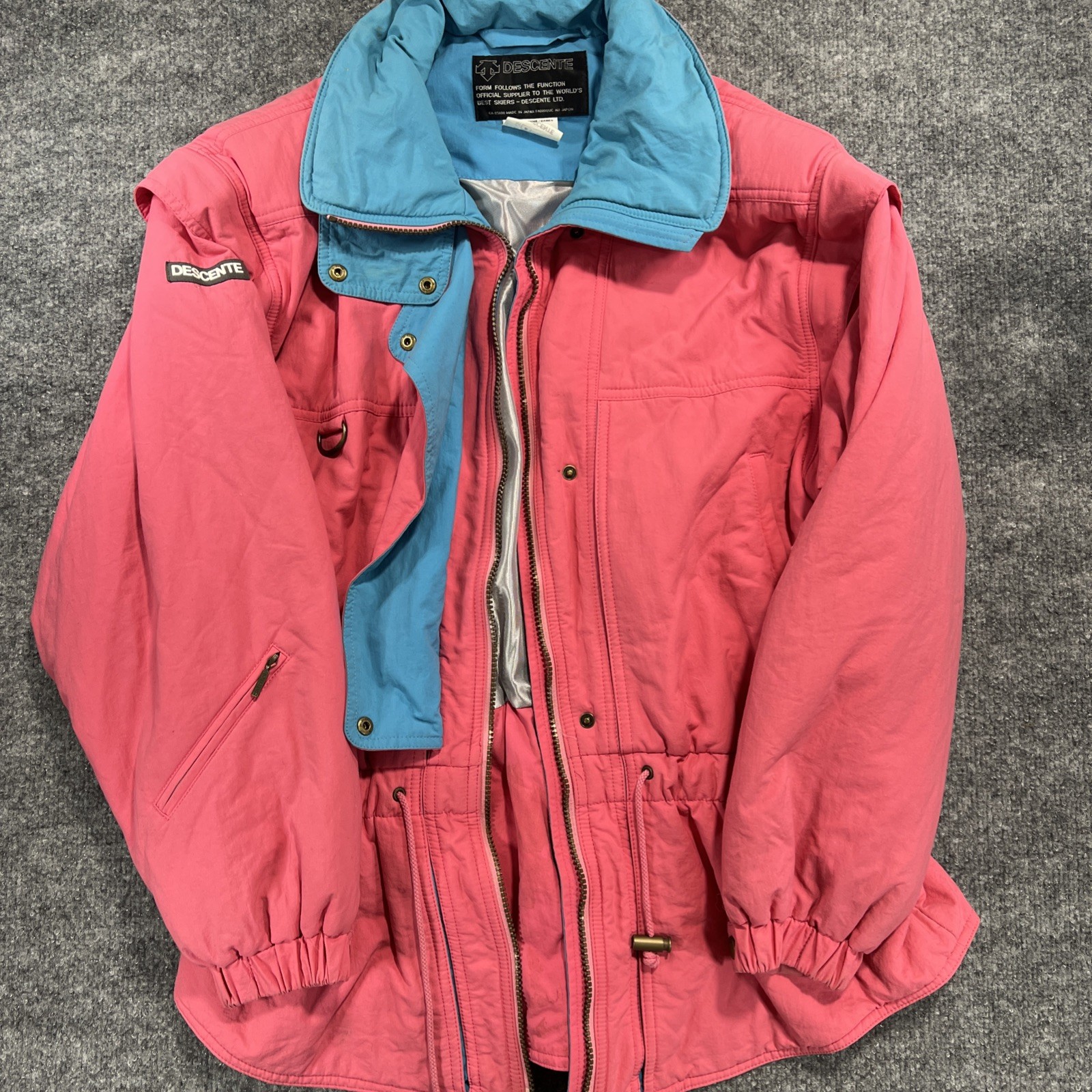 Vintage 80s/90s Descente Ski Jacket Pink Teal Women’s Medium – AS IS