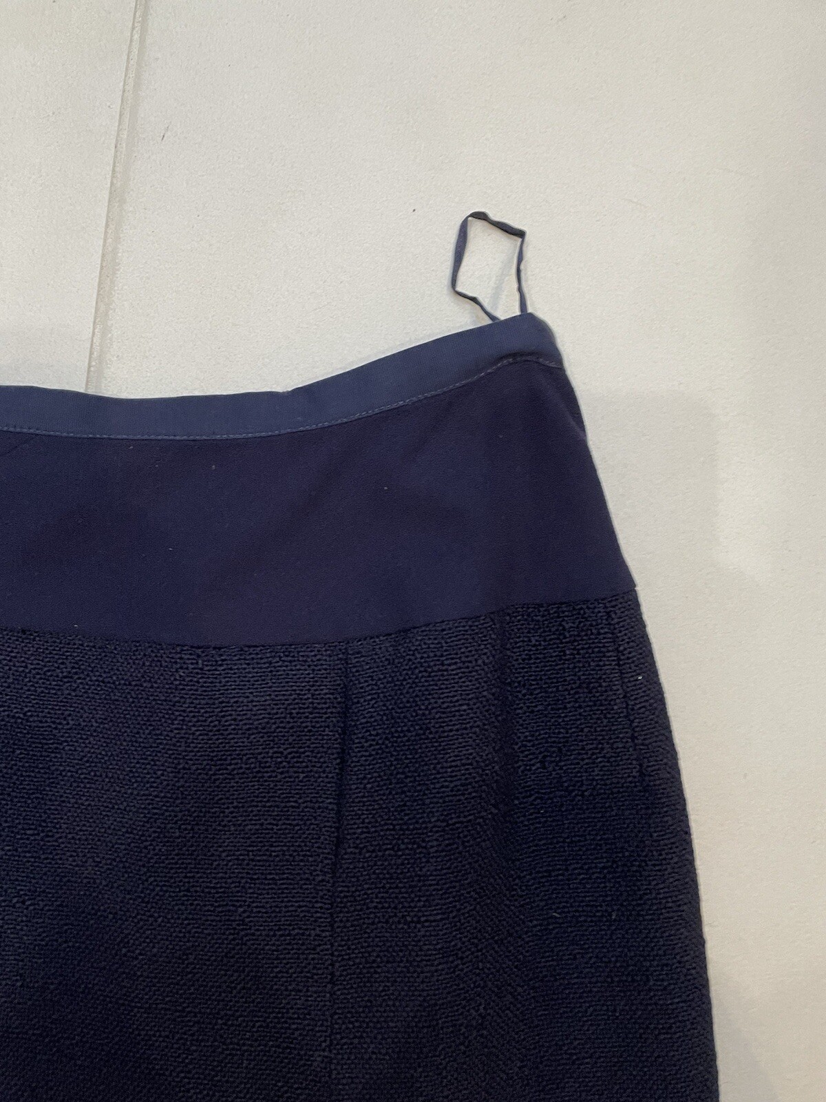 Vintage 1950’s CRISTOBAL BALENCIAGA Couture DB Navy Tweed Jacket Skirt Suit